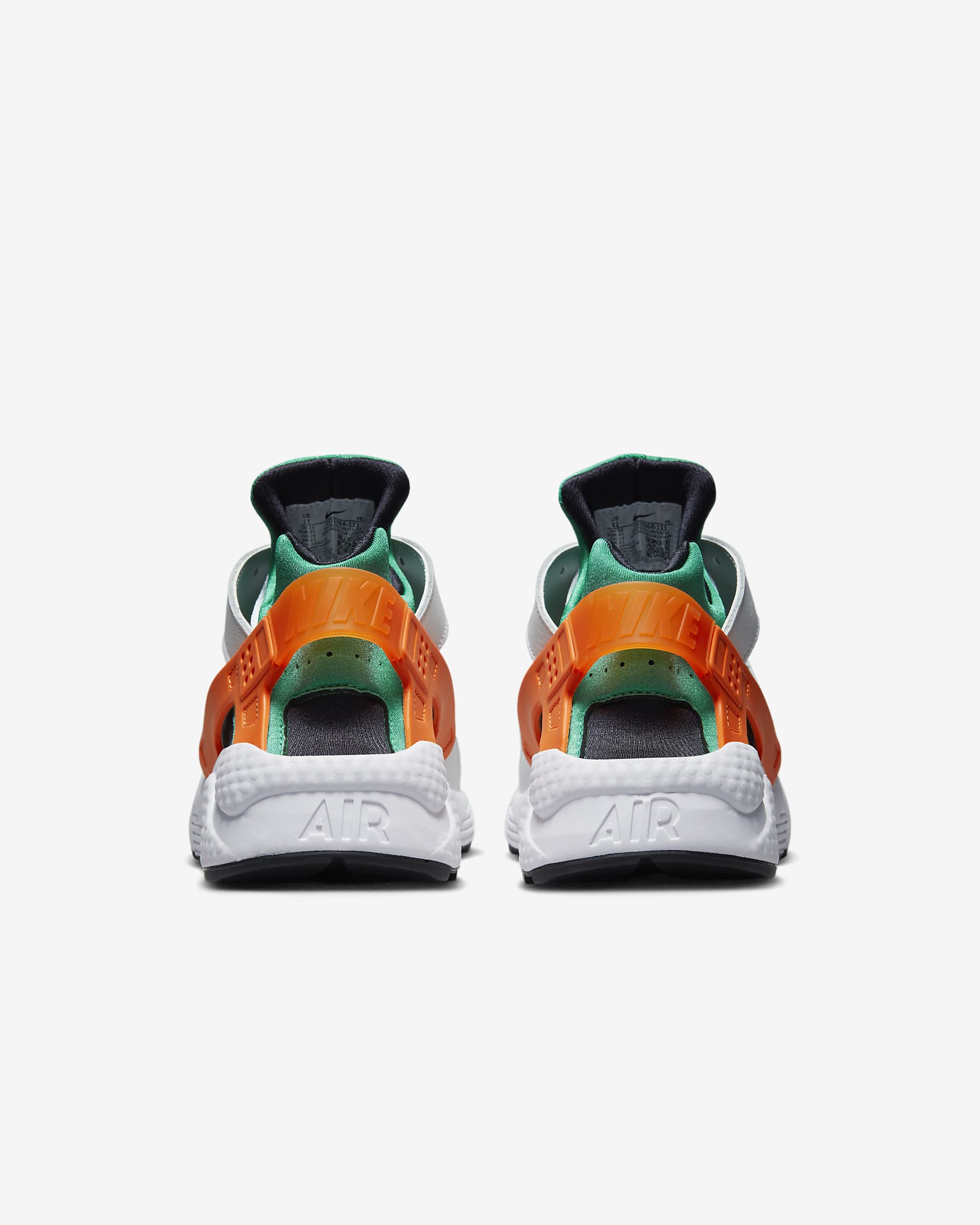 Nike Air Huarache Men's Shoes - White/Stadium Green/Black/Safety Orange