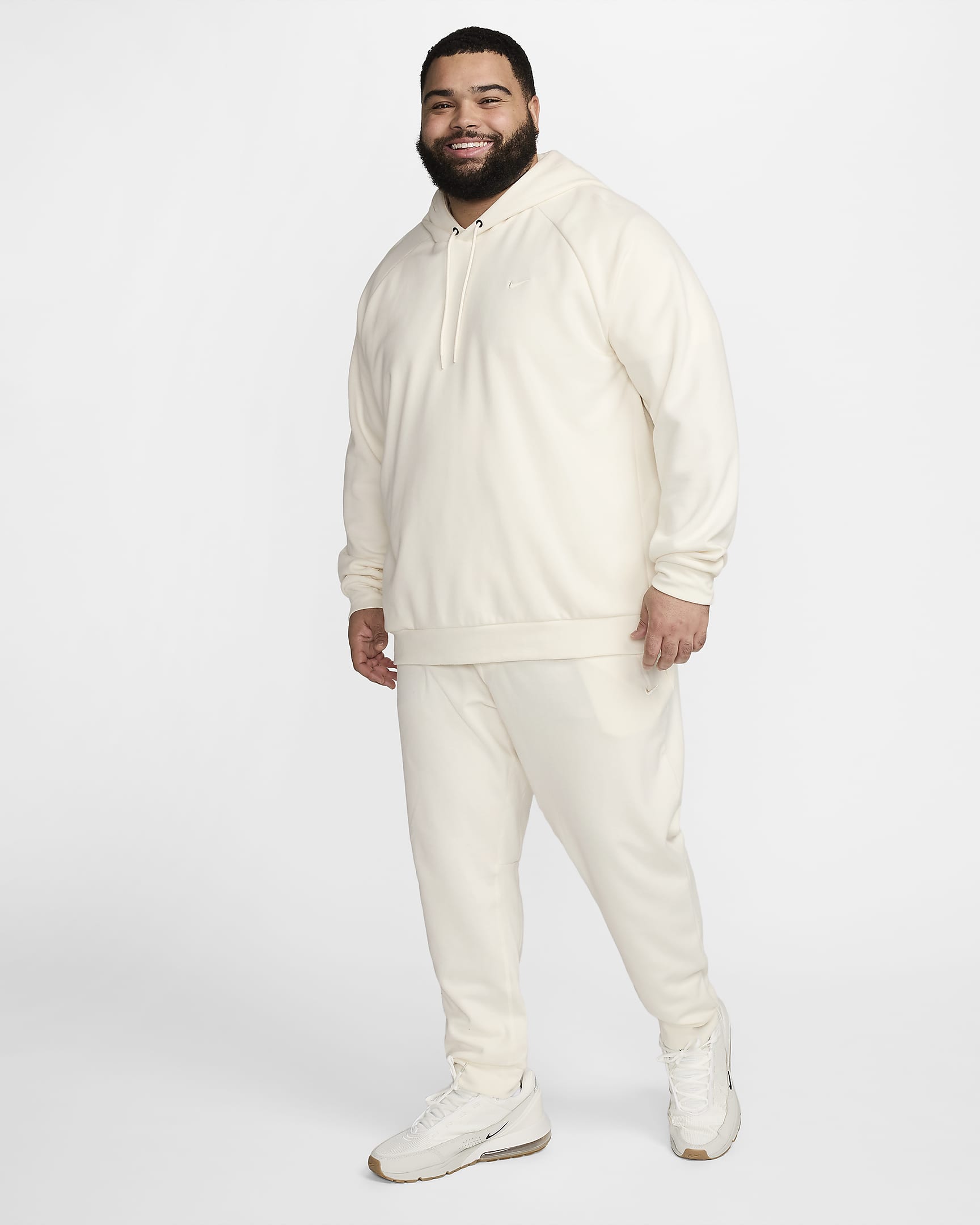 Mångsidiga sweats Nike Primary Dri-FIT UV för män - Pale Ivory/Pale Ivory