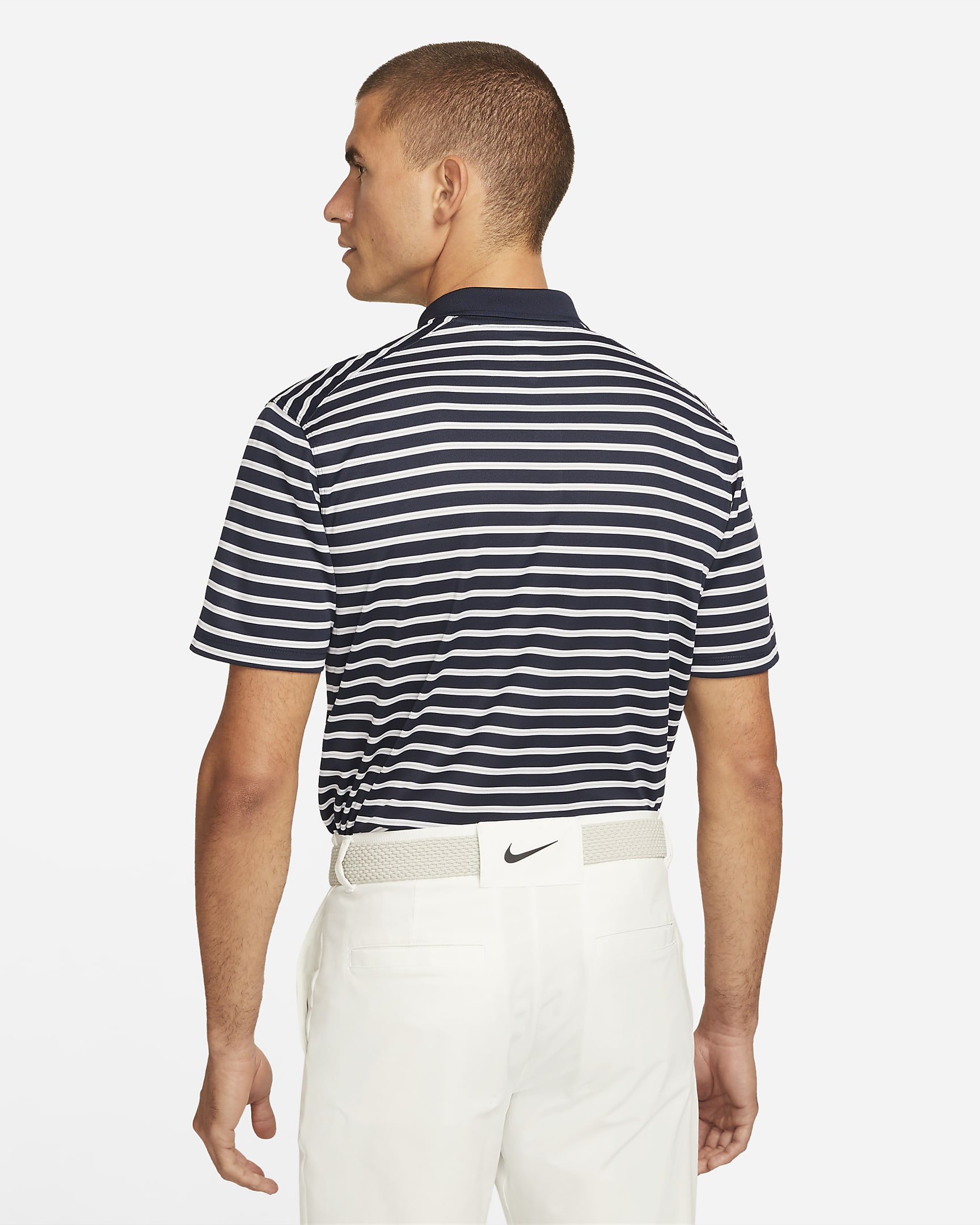 Nike DriFIT Victory Men's Striped Golf Polo. Nike NO