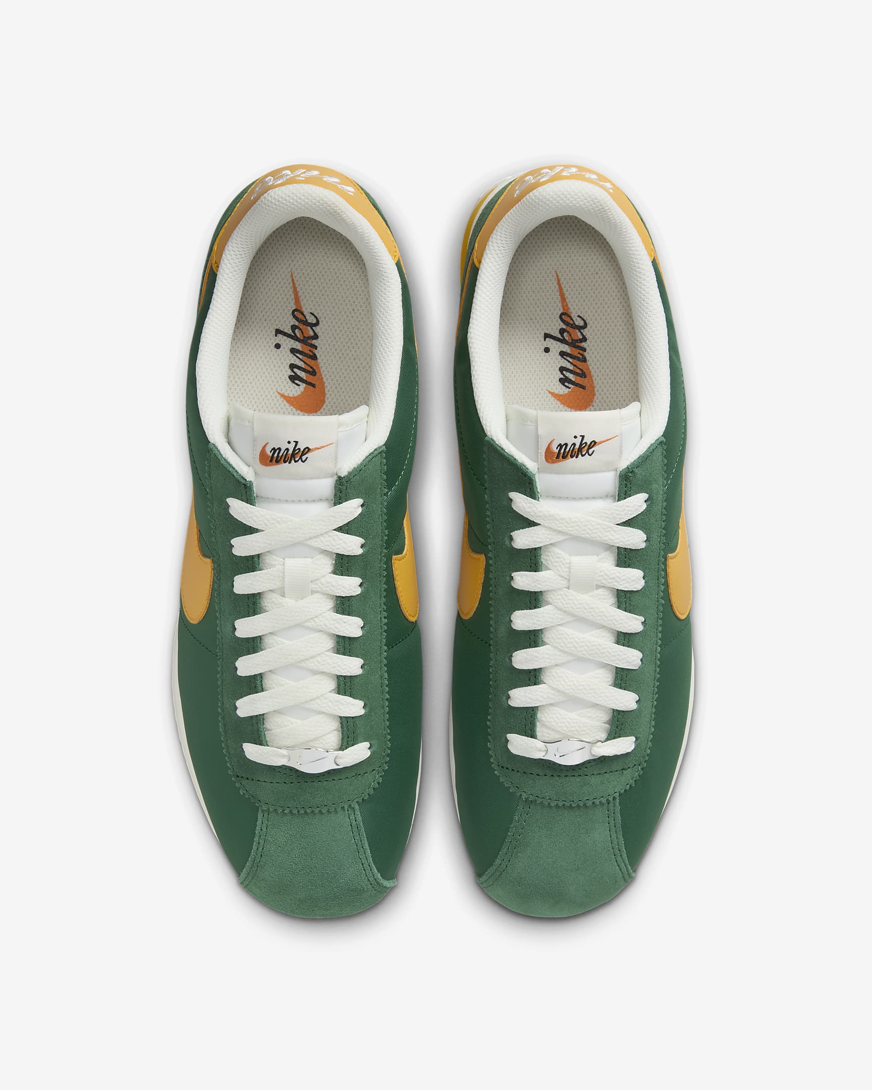 รองเท้าผู้ชาย Nike Cortez Textile - Gorge Green/Sail/Alpha Orange/Yellow Ochre