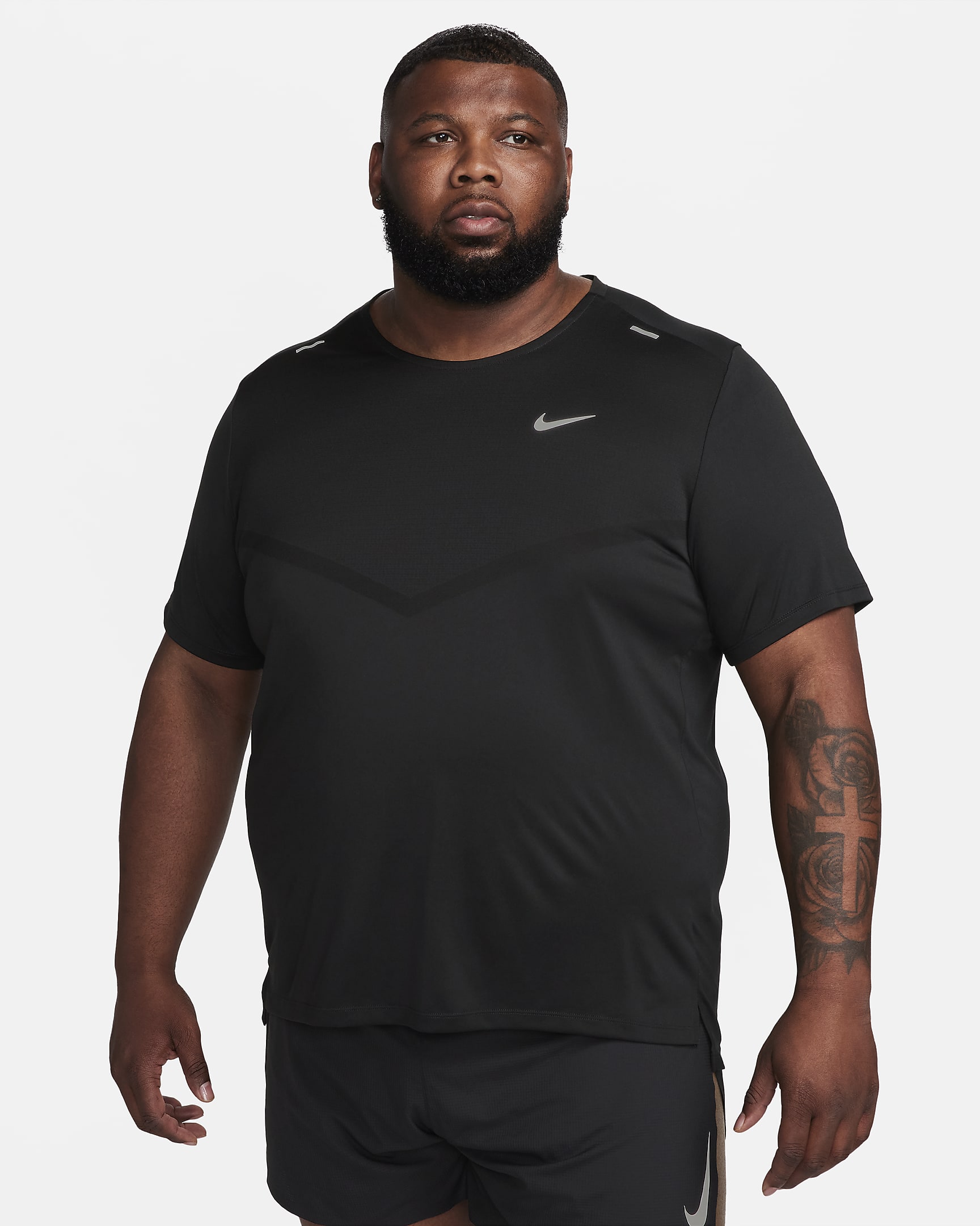 Nike Rise 365 Dri-FIT kortermet løpeoverdel til herre - Svart