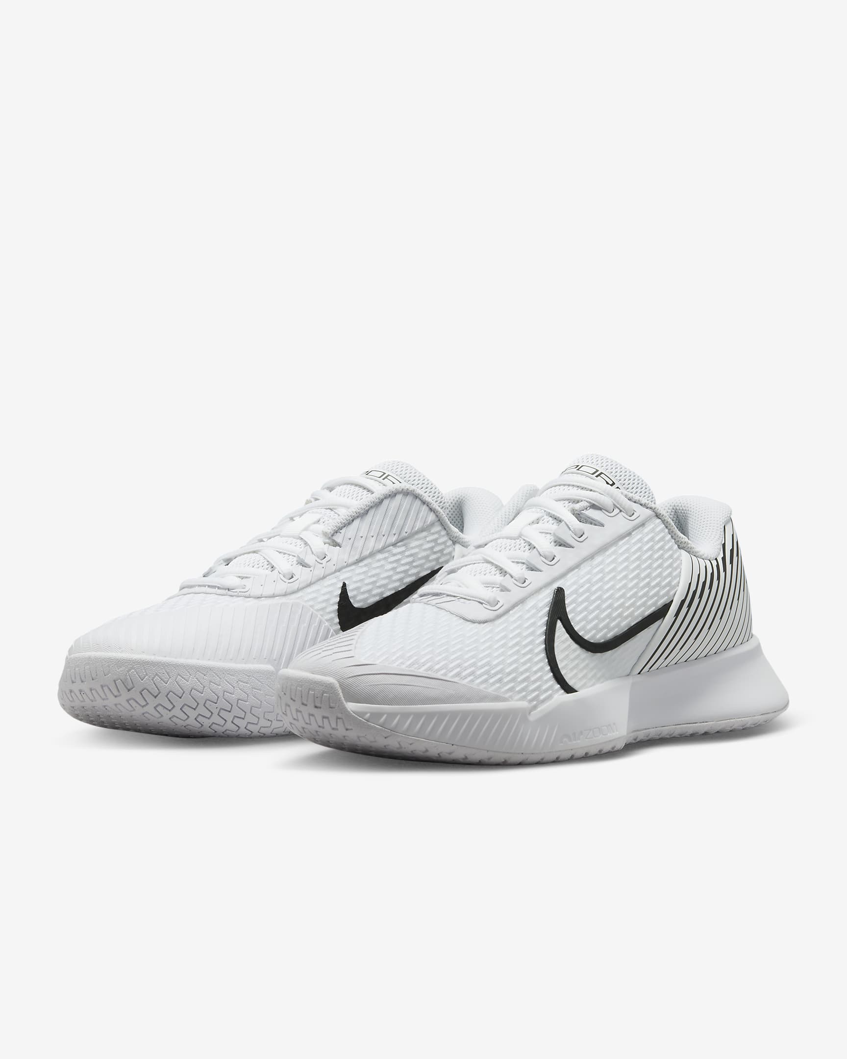 NikeCourt Air Zoom Vapor Pro 2 Hardcourt tennisschoenen voor dames - Wit/Pure Platinum/Zwart