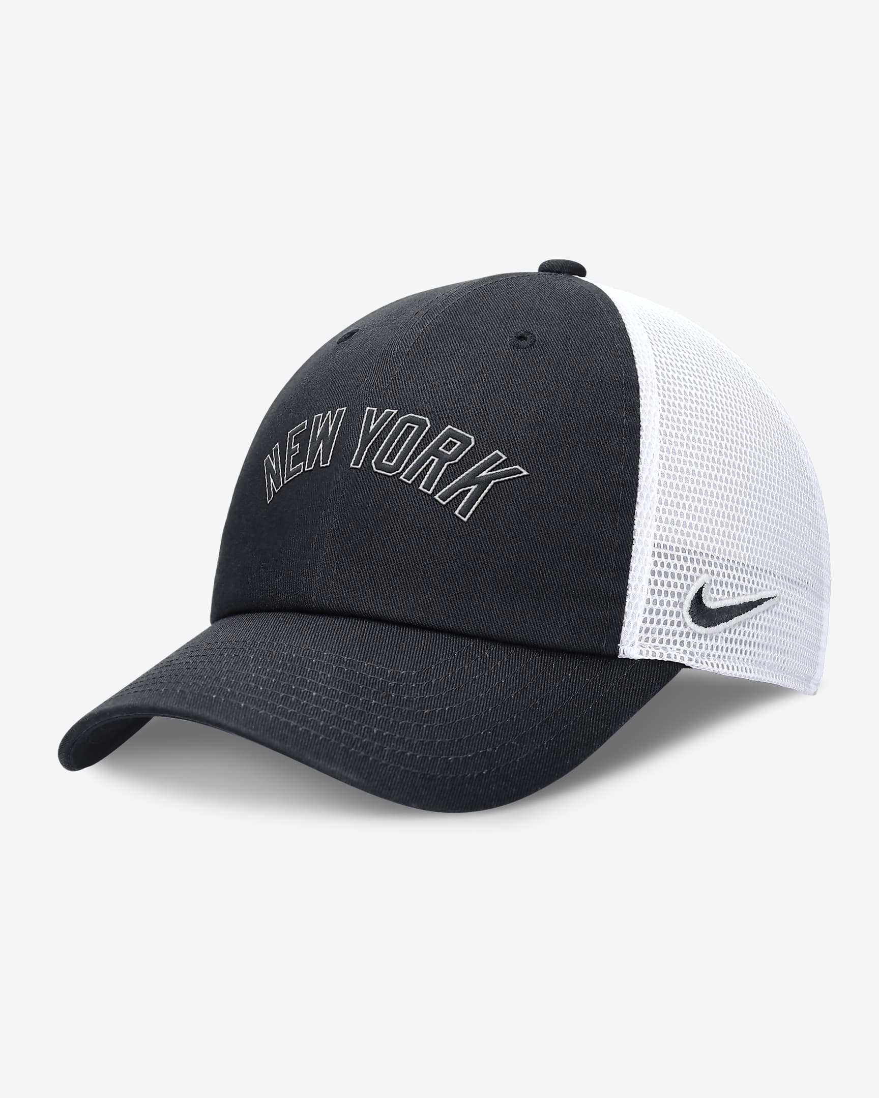 New York Yankees Evergreen Wordmark Club Men's Nike MLB Adjustable Hat - Navy