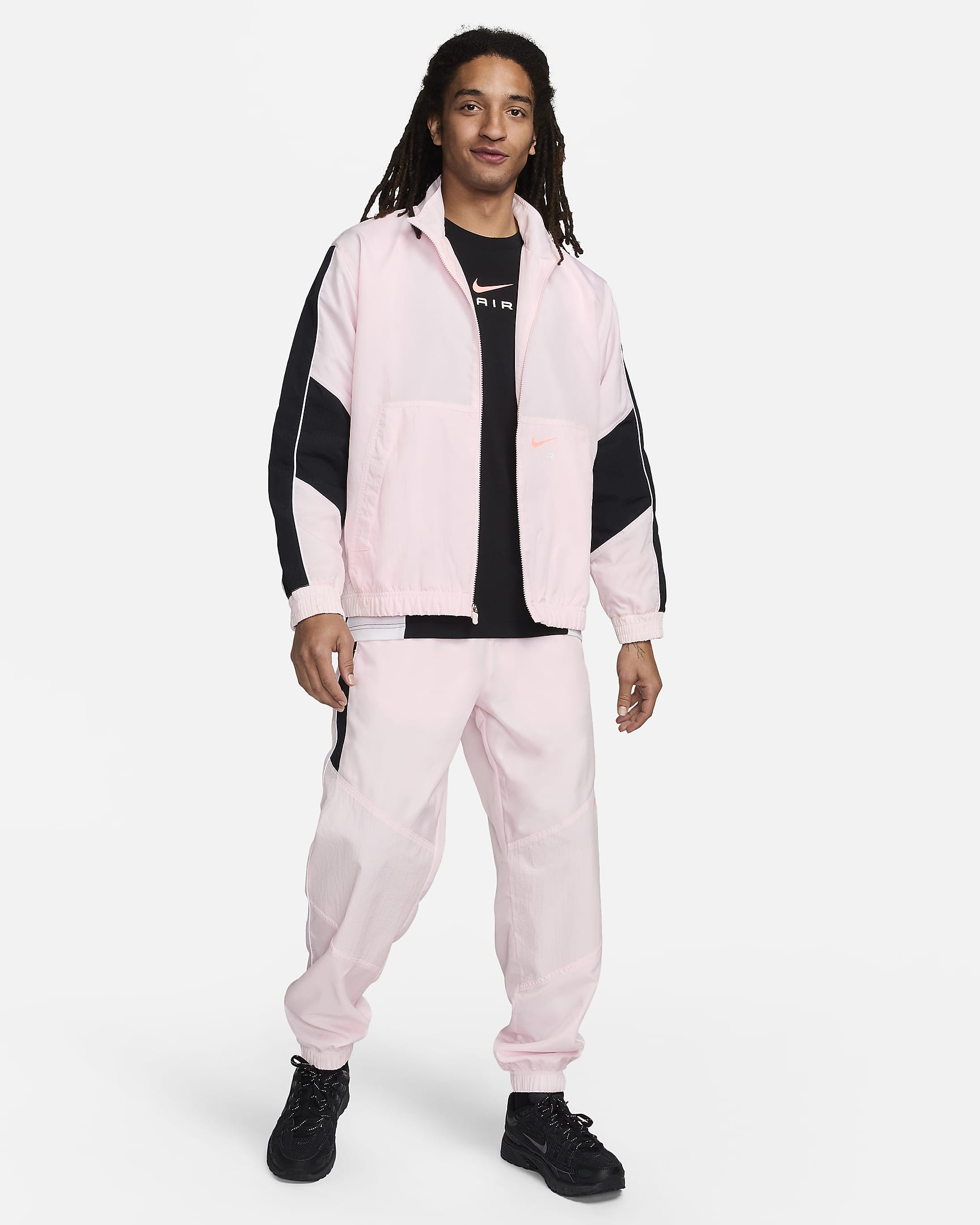 Nike Air Men's Woven Trousers - Pink Foam/Black