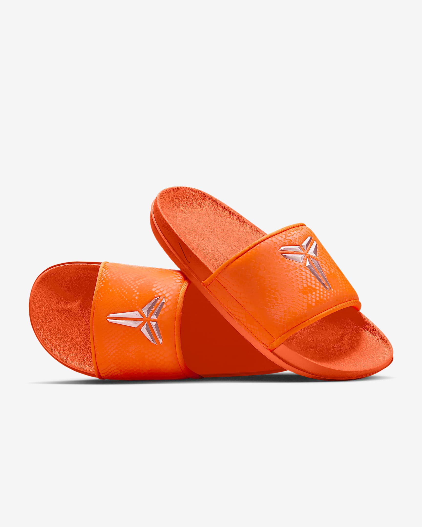 Chanclas para hombre Kobe Offcourt - Naranja seguridad/Plata metalizado