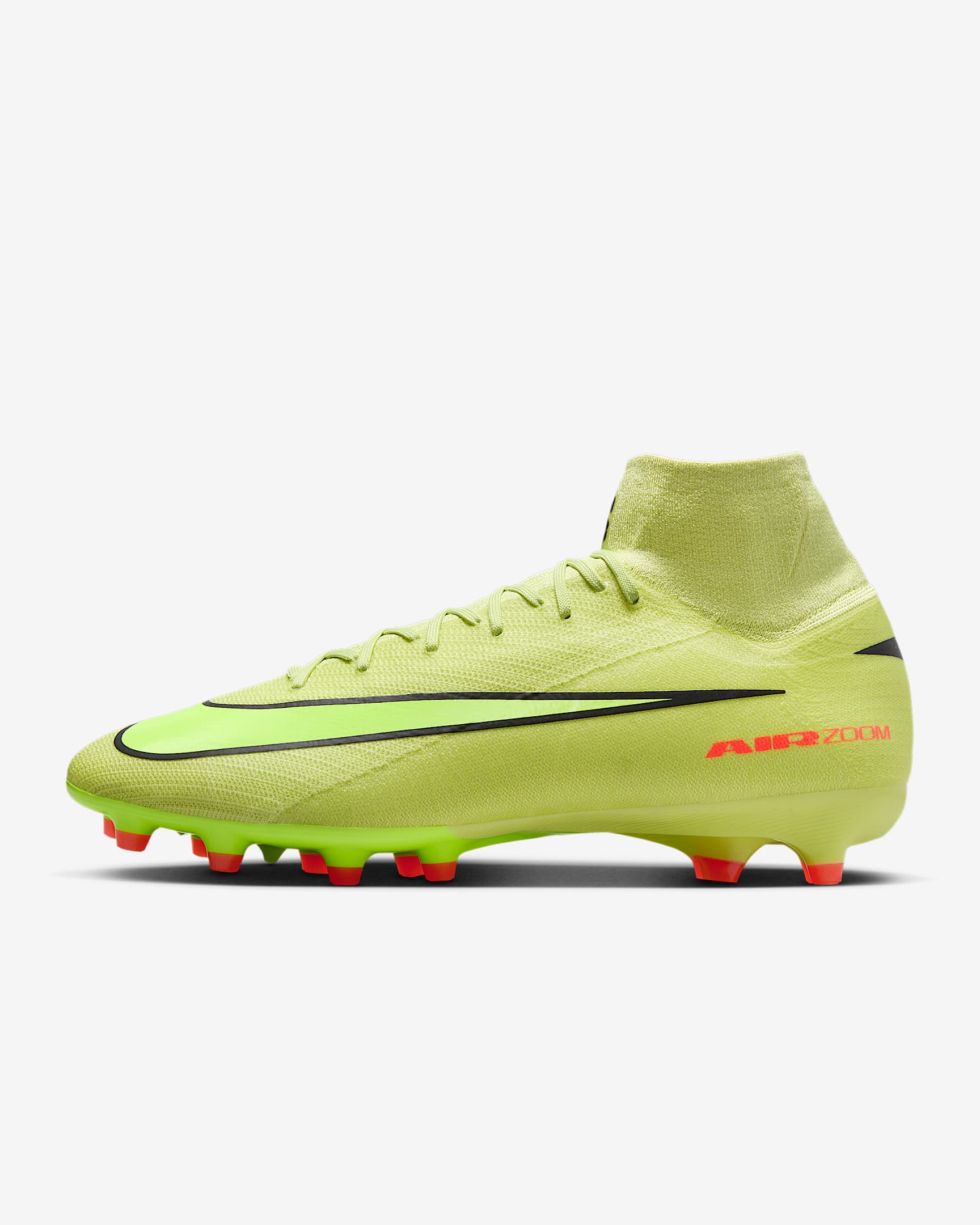 Nike Mercurial Superfly 10 Pro AG-Pro High-Top Football Boot - Limelight/Hyper Crimson/Volt