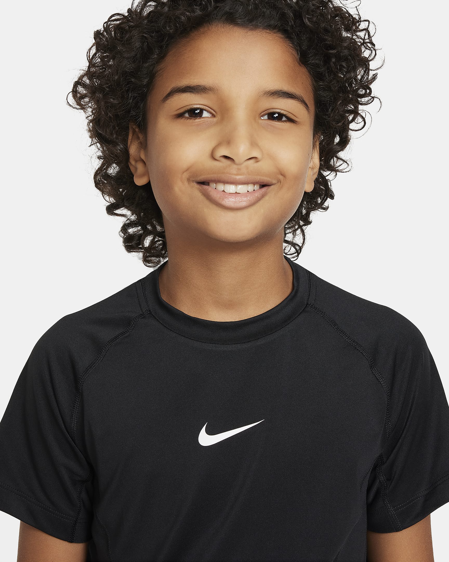 Nike Pro Older Kids' (Boys') Dri-FIT Short-Sleeve Top. Nike HR