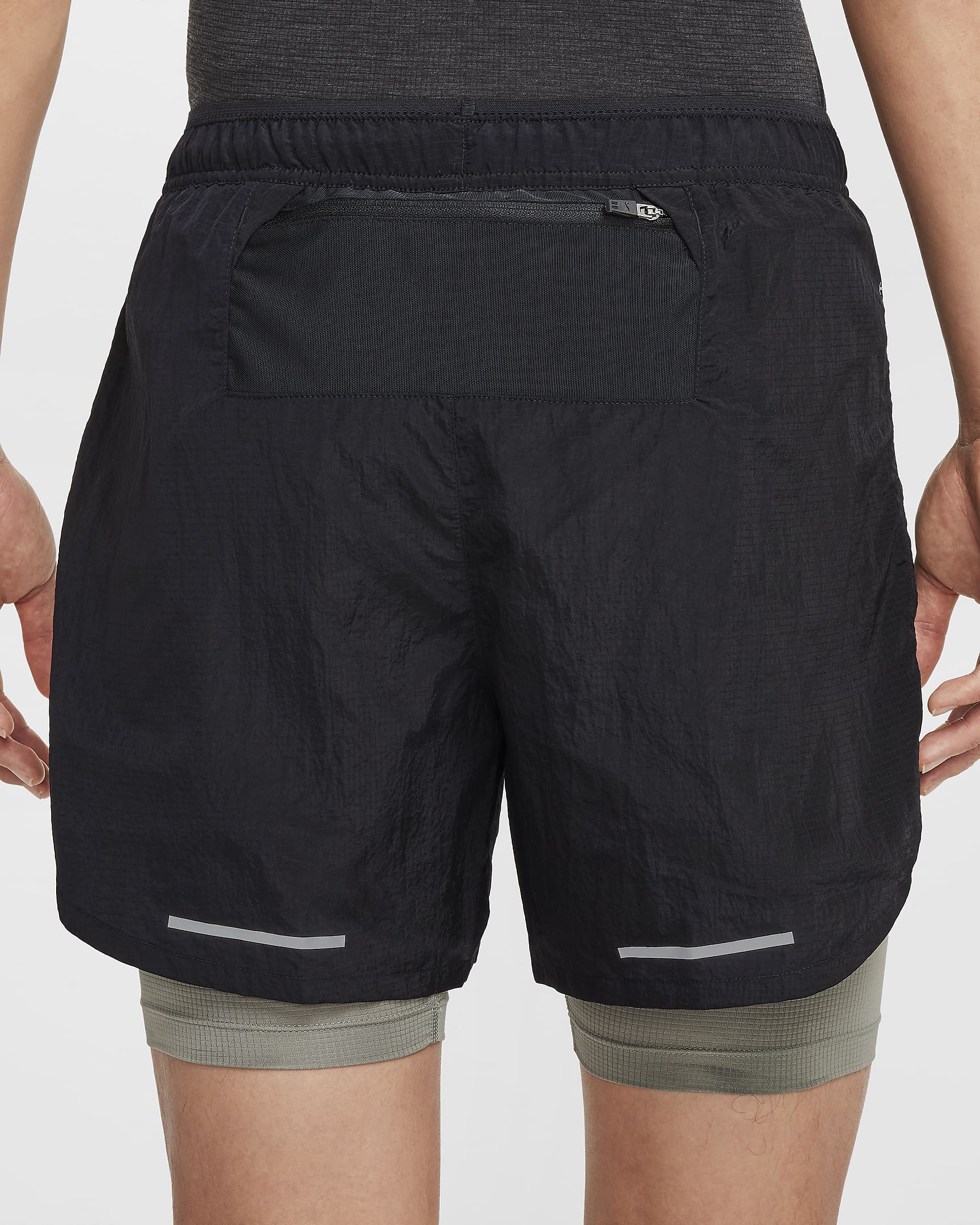 Nike Stride Running Division Men's 5" Dri-FIT Water-Repellent 2-in-1 Running Shorts - Black