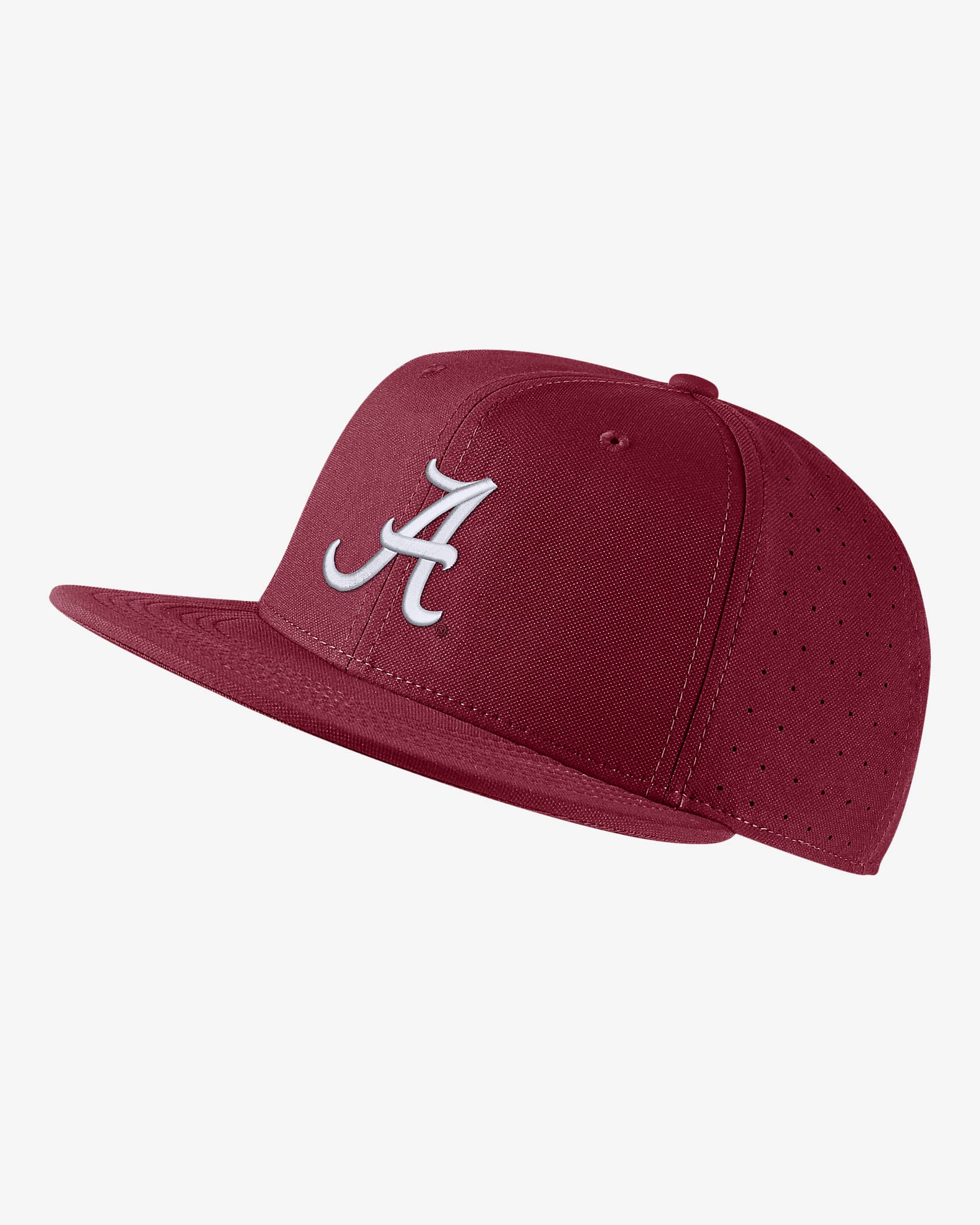 Alabama Nike College Fitted Baseball Hat - Team Crimson