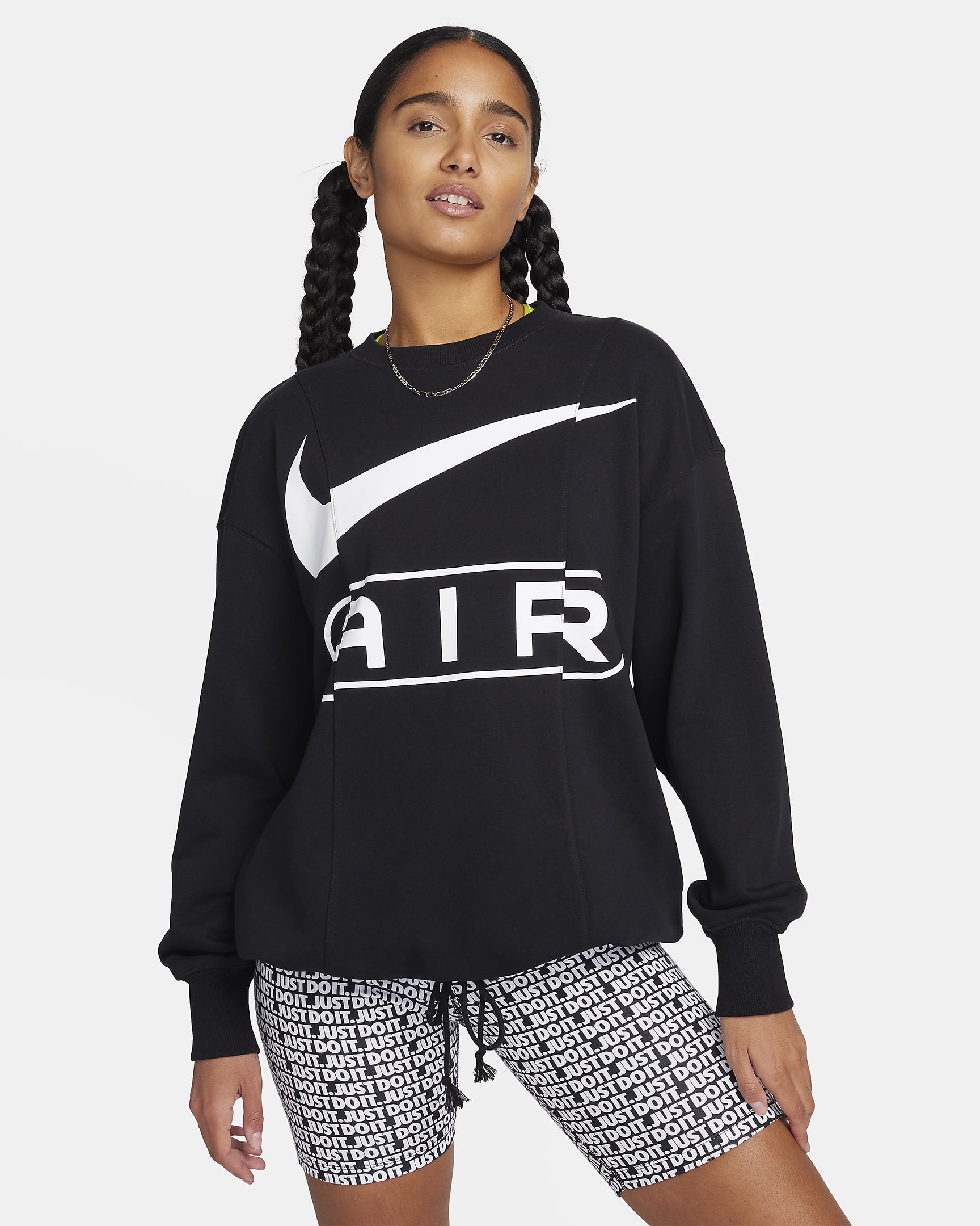 Nike Air Women's Over-Oversized Crew-Neck French Terry Sweatshirt. Nike ZA