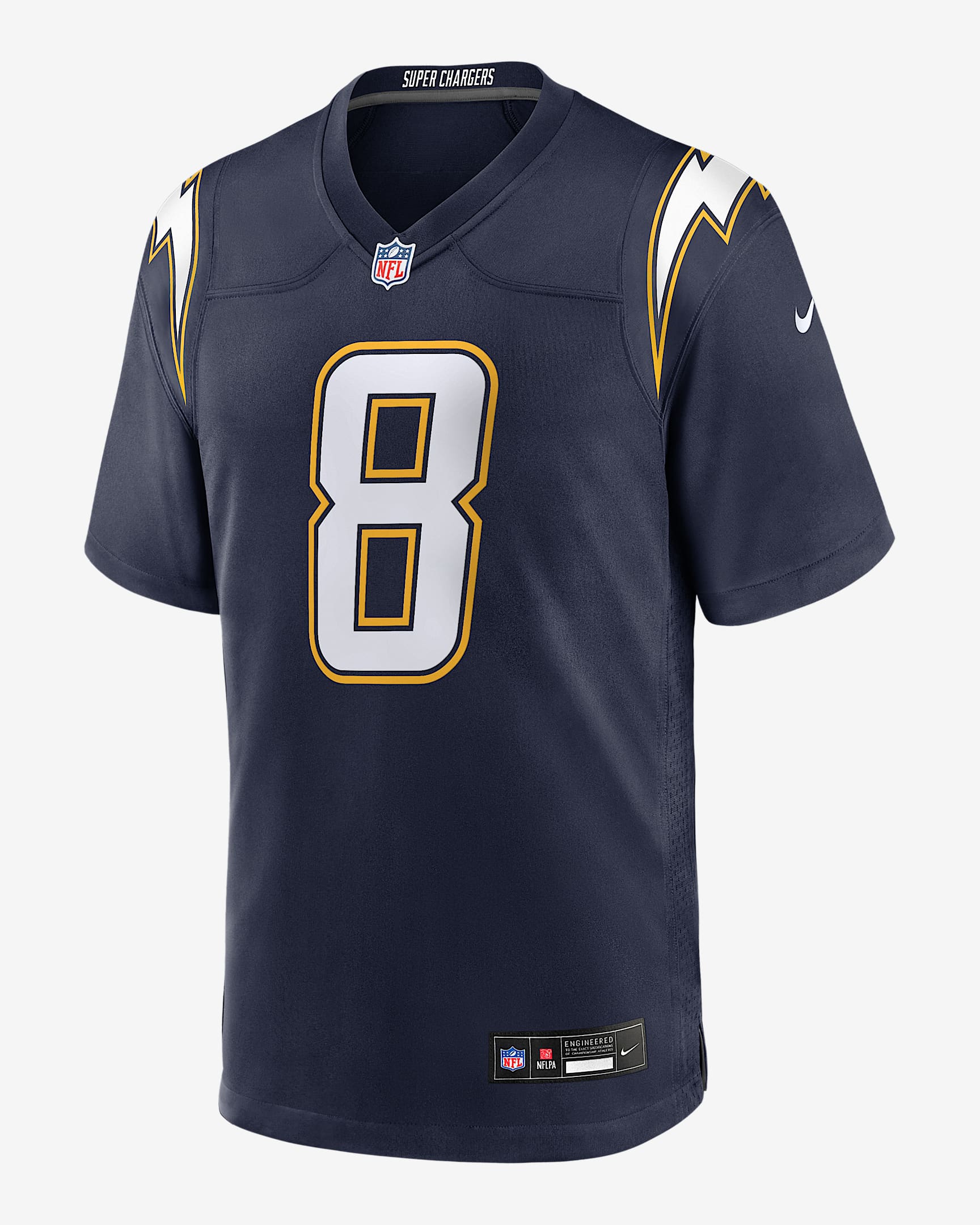 Omarion Hampton Los Angeles Chargers Men's Nike NFL Game Jersey - Navy