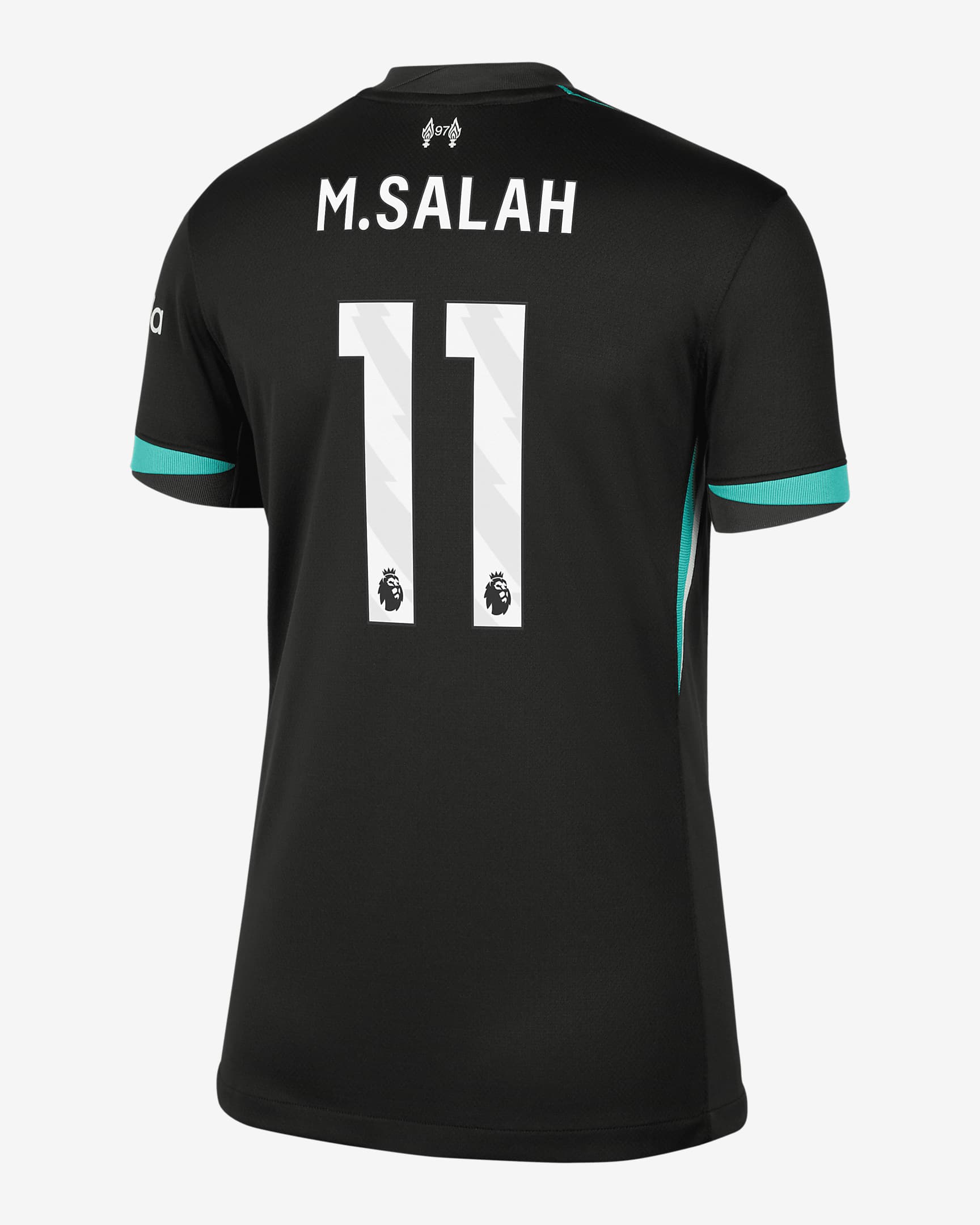 Mohamed Salah Liverpool 2024/25 Stadium Away Women's Nike Dri-FIT Soccer Jersey - Forest Green