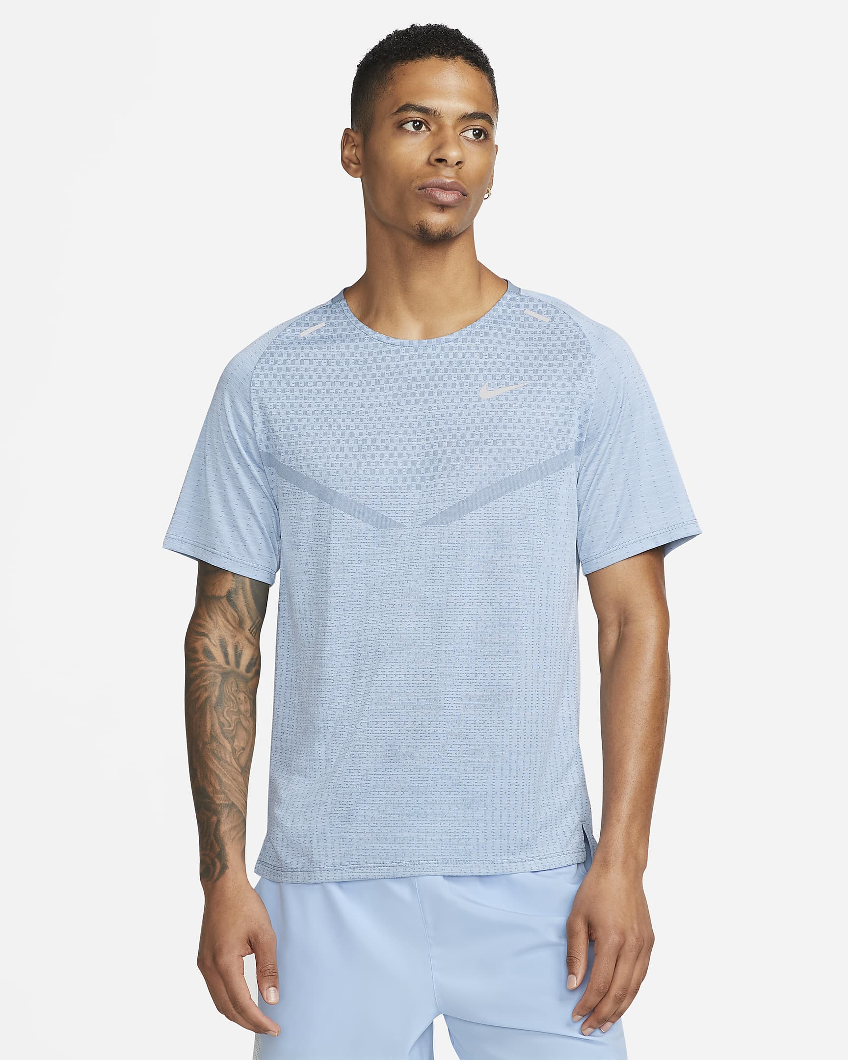 Nike Dri Fit Adv Techknit Ultra Mens Short Sleeve Running Top Nike In