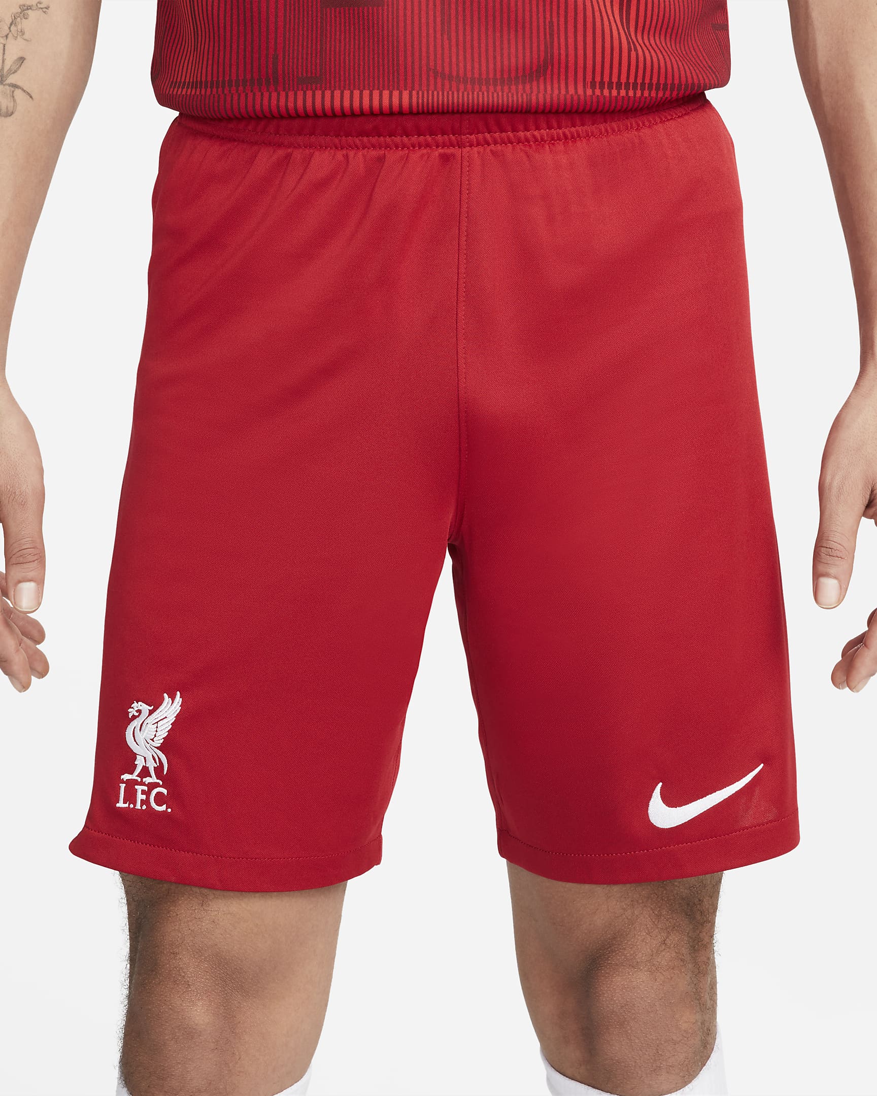 Liverpool F.C. 2023/24 Stadium Home Men's Nike Dri-FIT Football Shorts - Gym Red/White