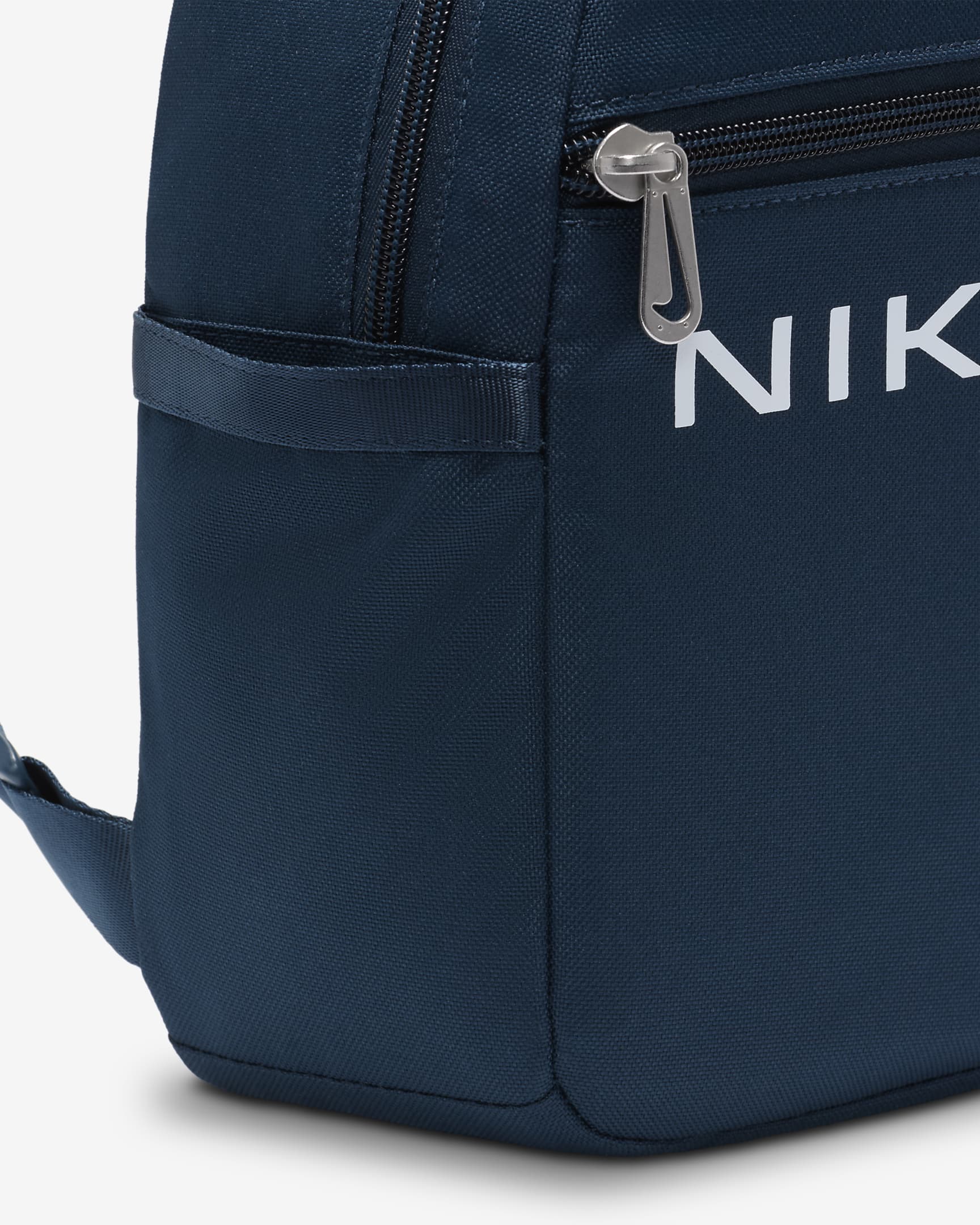 Minimochila para mujer (6 L) Nike Sportswear Futura - Azul marino militar/Azul marino militar/Blanco