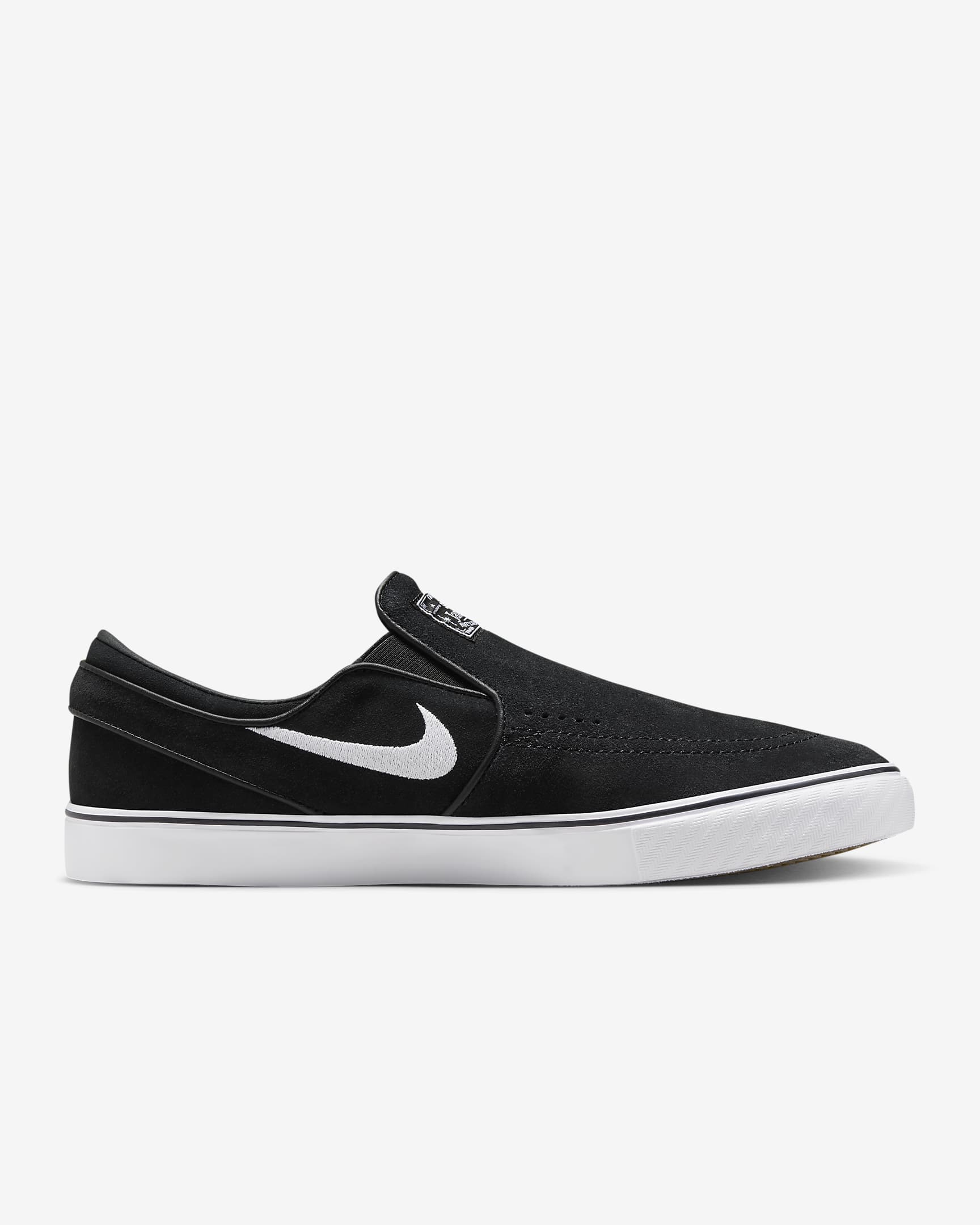 Nike SB Janoski+ Slip Skate Shoes - Black/Black/Black/White