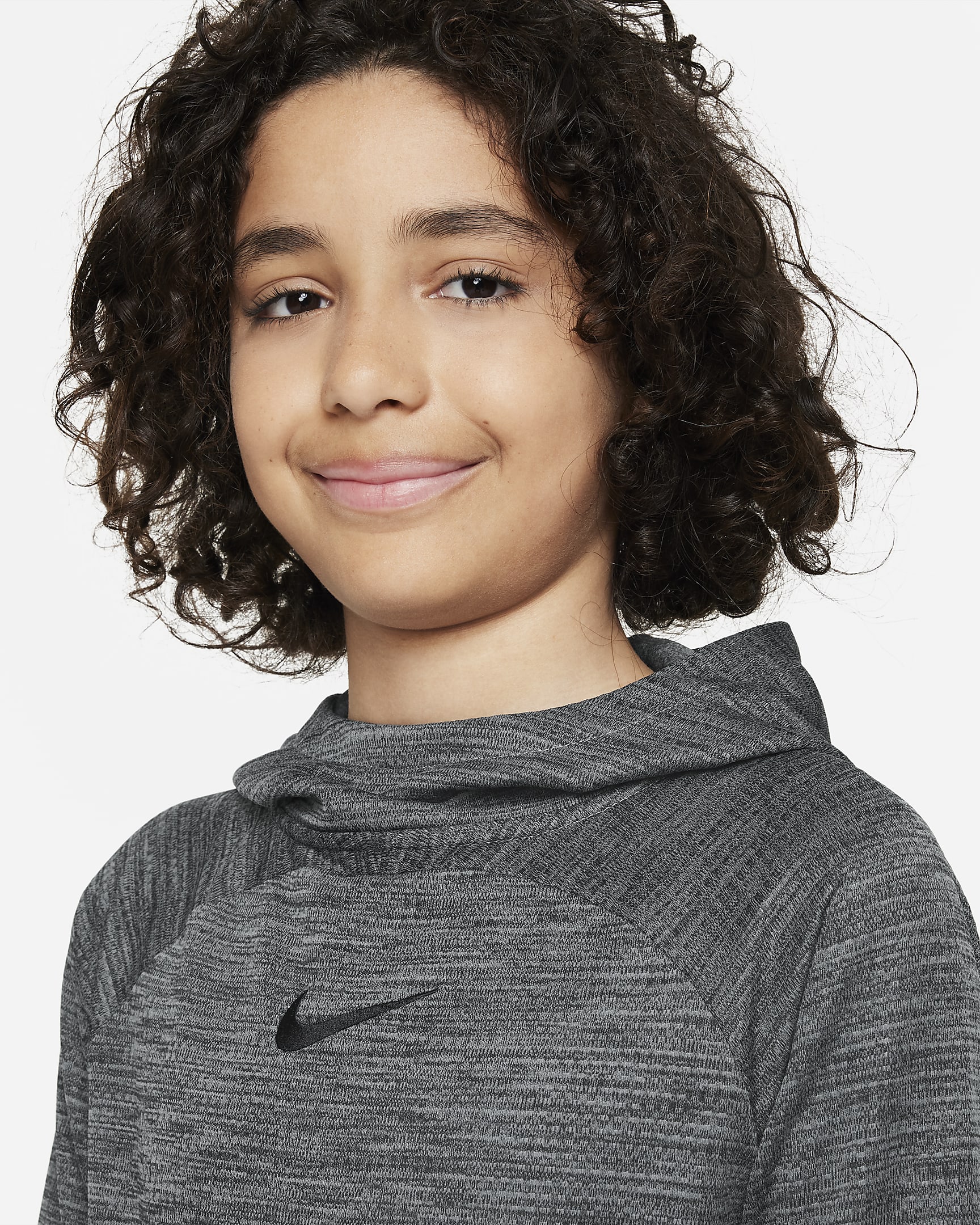 Nike DriFIT Academy Older Kids' Pullover Football Hoodie. Nike SE
