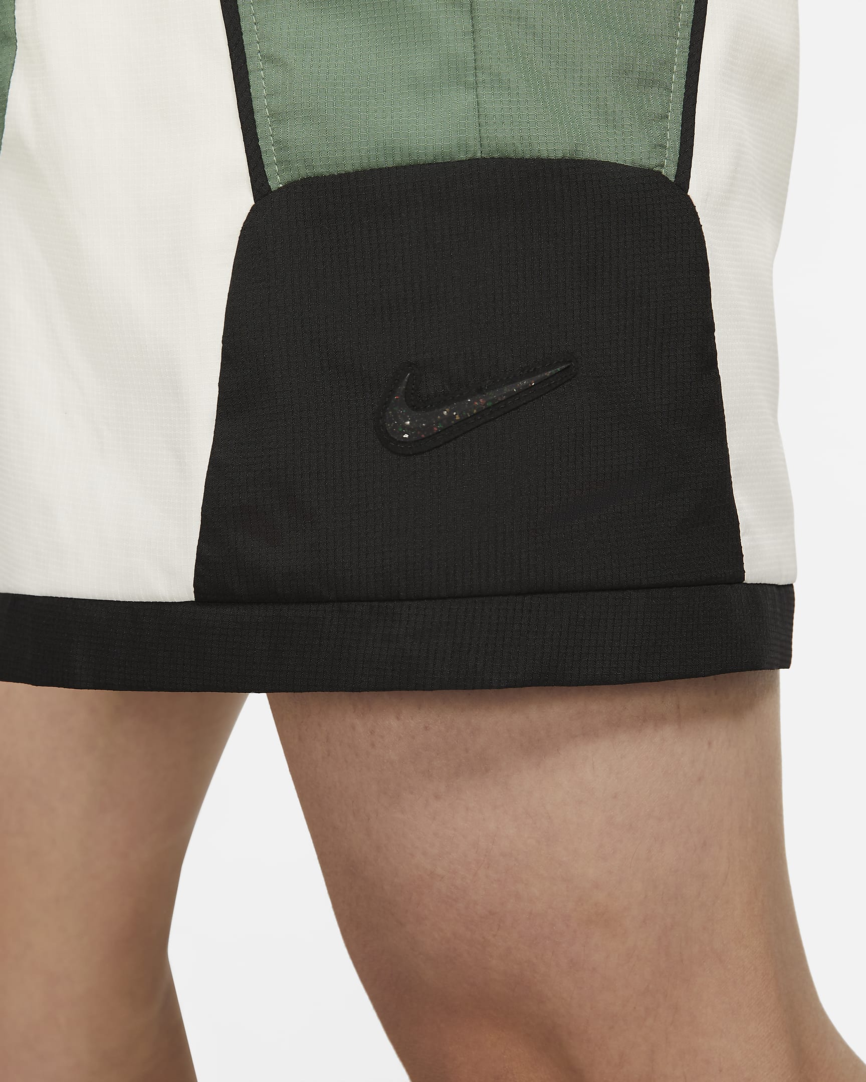 Nike Throwback Men's Basketball Shorts - Dutch Green/Dutch Green/Pale Ivory/Off-Noir