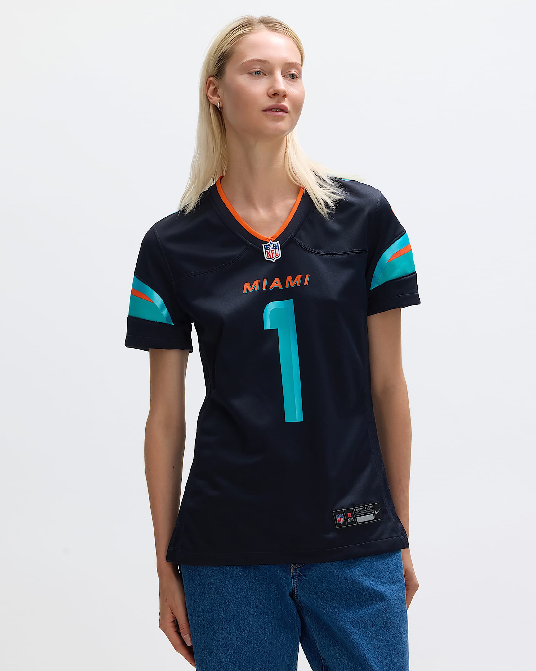 Jersey Nike de la NFL Game para mujer Tua Tagovailoa Miami Dolphins Rivalries Collection - Azul marino