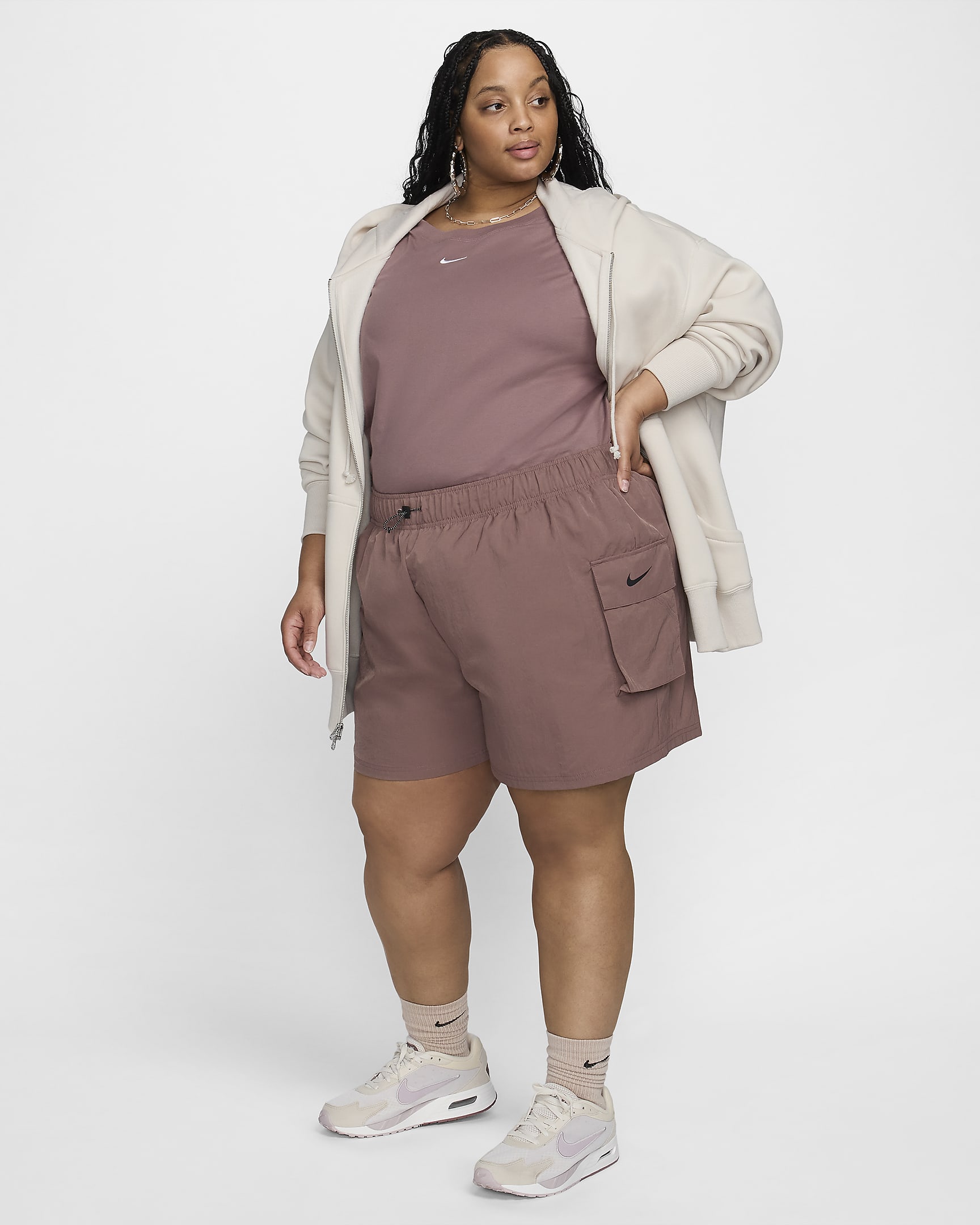 Nike Sportswear Women's Woven HighRise Shorts (Plus Size).