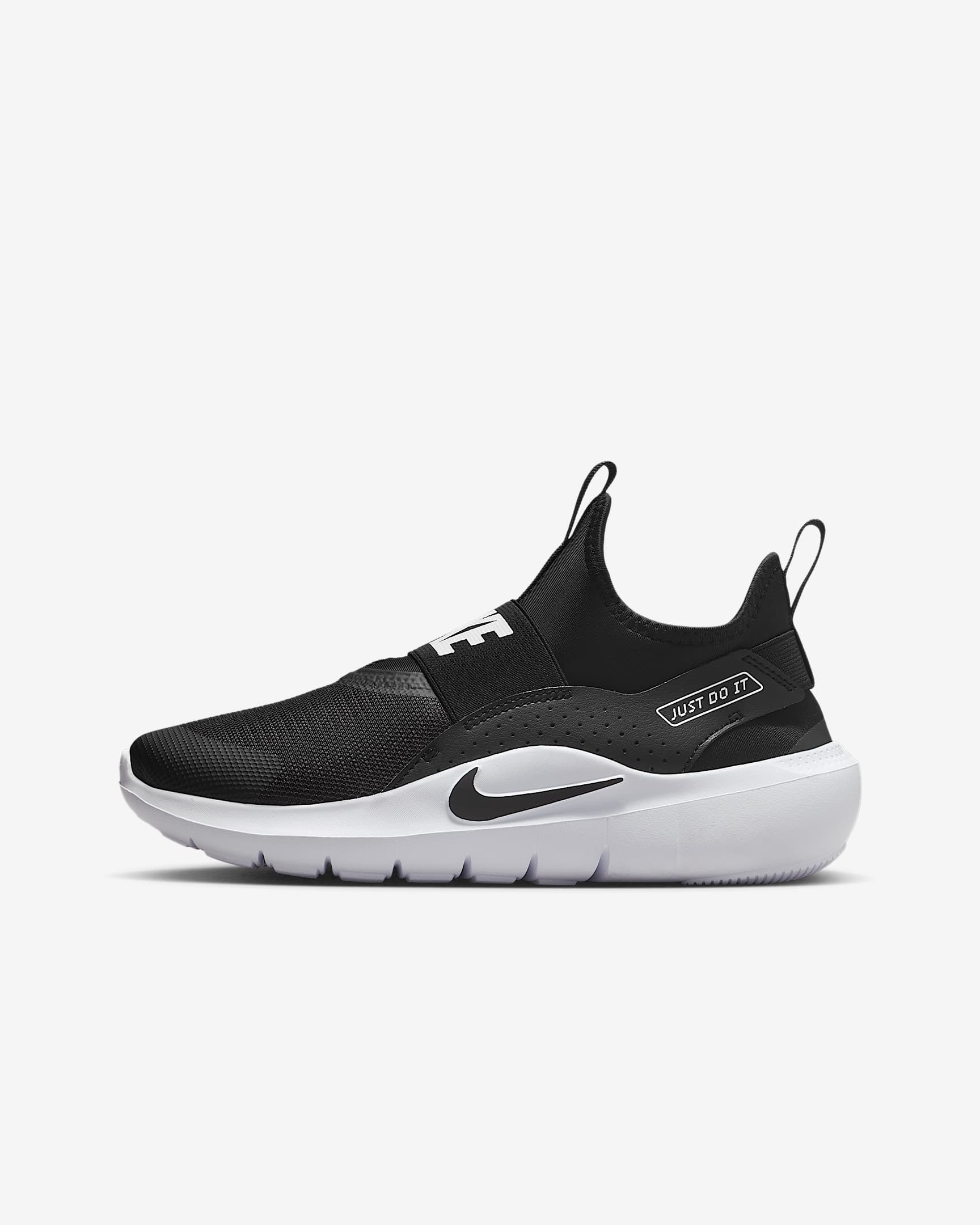Nike Flex Runner 4 大童跑鞋 - 黑色/白色/白色/黑色
