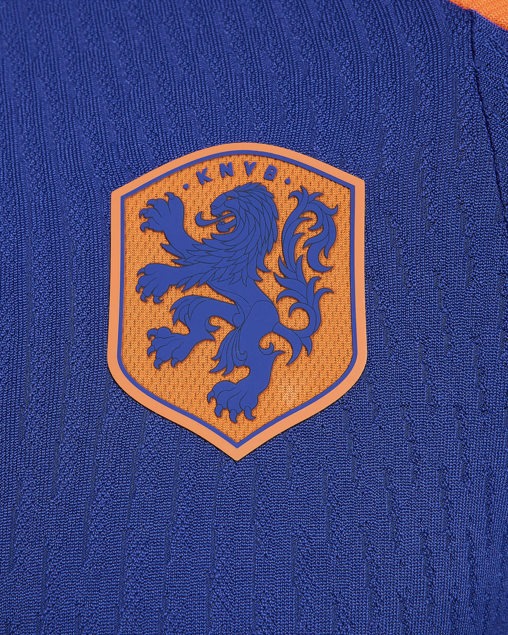 Hollandia Strike Elite Nike Dri-FIT ADV kötött férfi futball-melegítőfelső - Deep Royal Blue/Safety Orange/Safety Orange