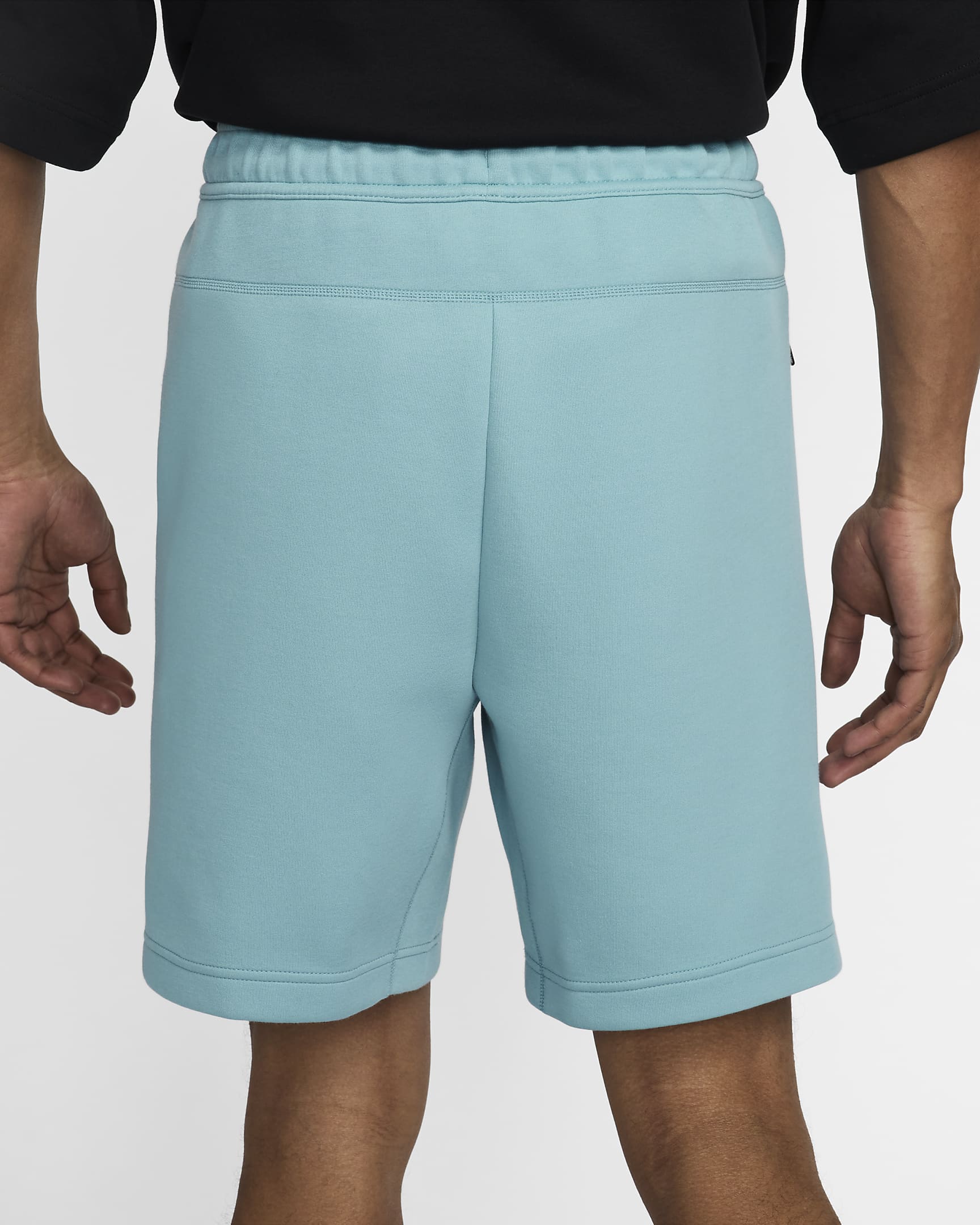nike tech fleece shorts blue