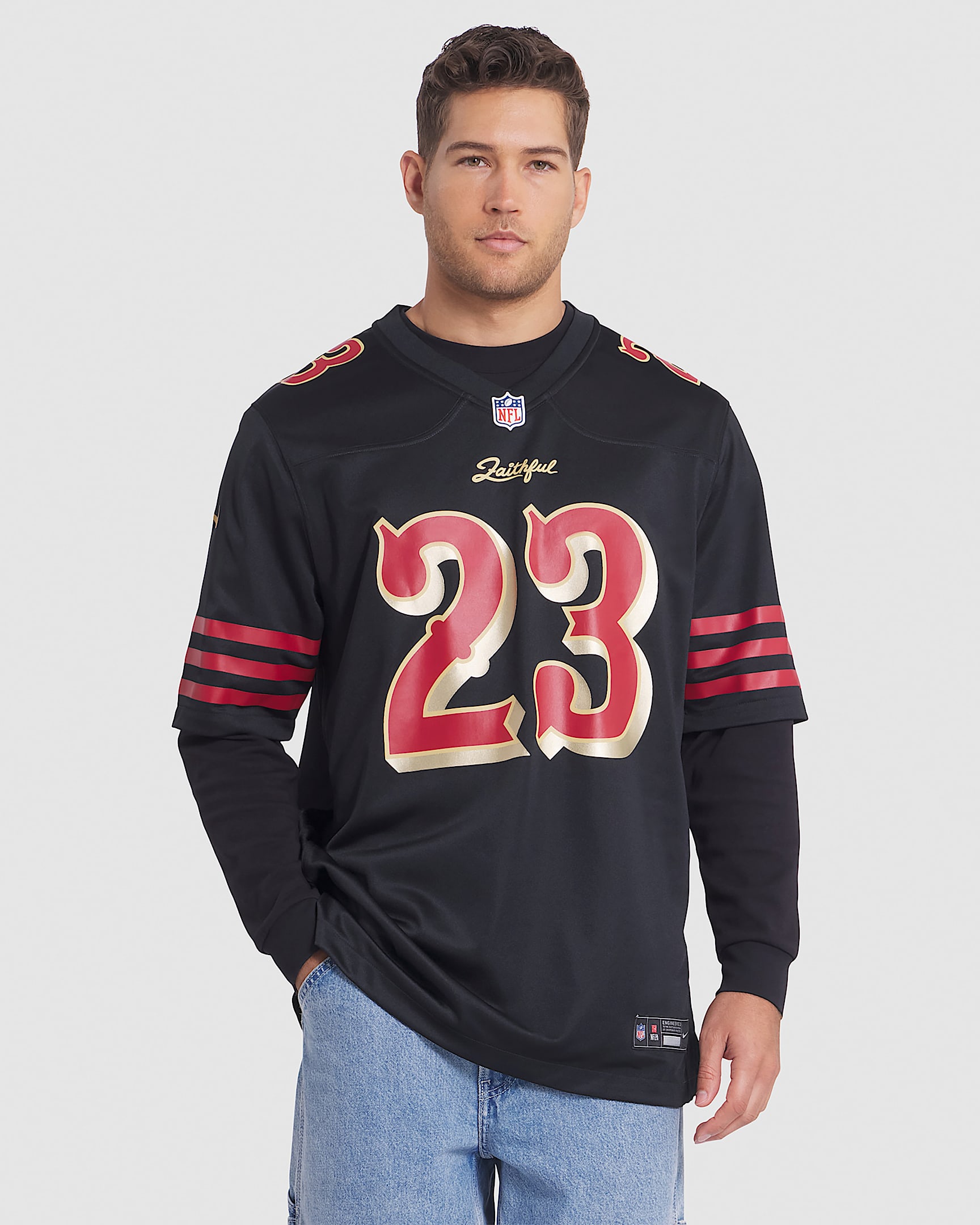 Christian McCaffrey San Francisco 49ers Rivalries Collection Men’s Nike NFL Game Jersey - Black