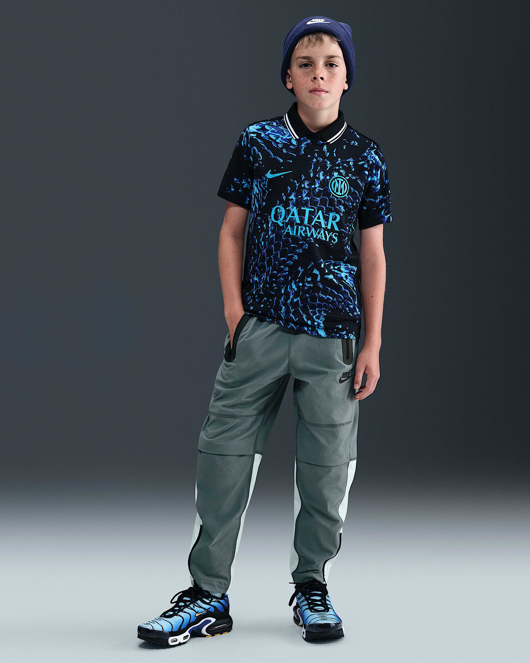 Nike Tech Webhose (ältere Kinder, Jungen) - Smoke Grey/Weiß/Schwarz