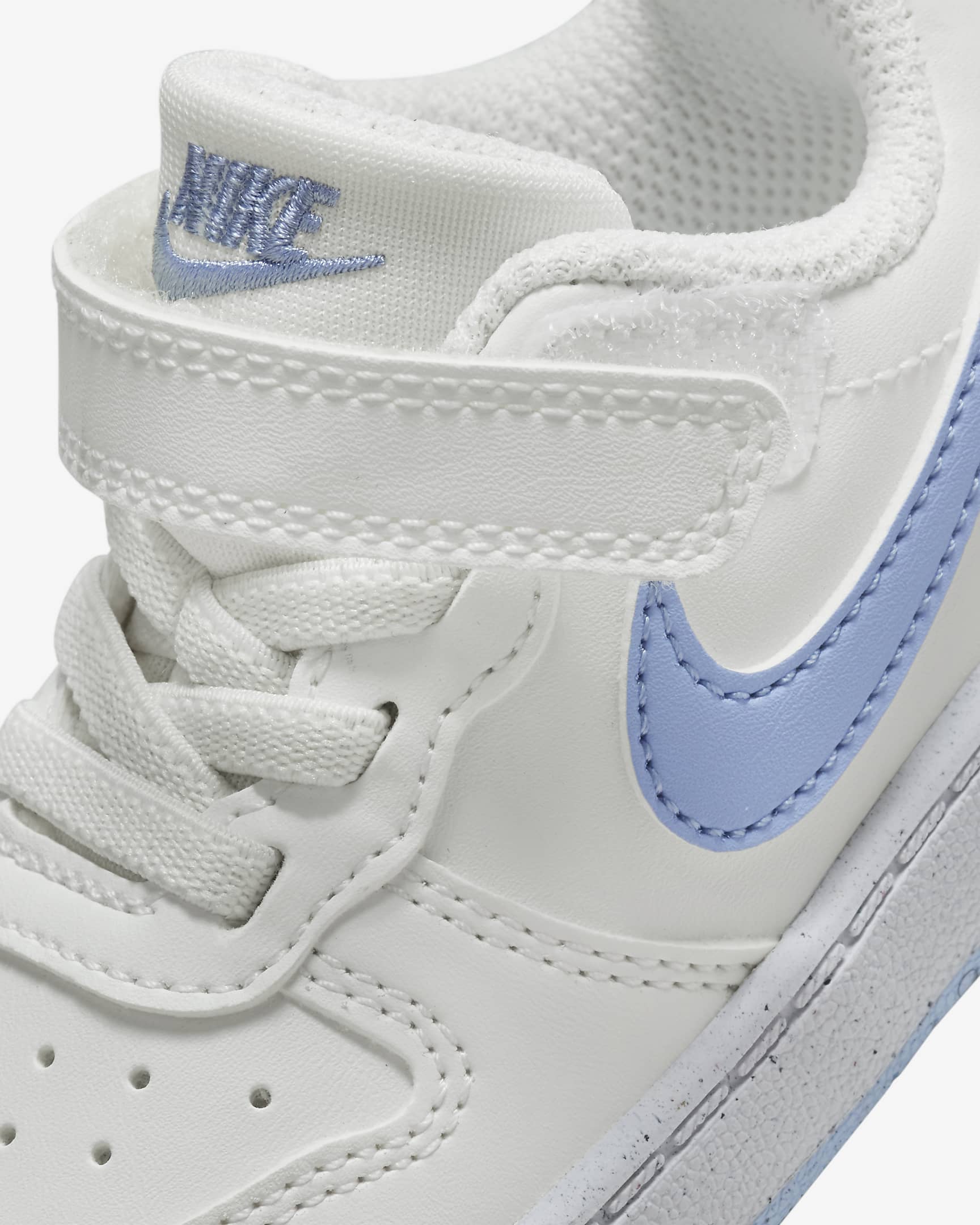 Nike Court Borough Low Recraft Baby/Toddler Shoes - Summit White/Cobalt Bliss