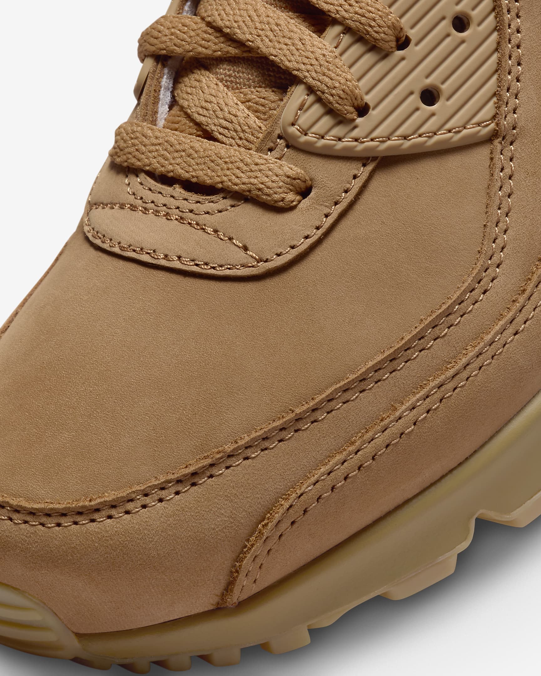 Nike Air Max 90 Premium Men's Shoes - Flax/Gum Light Brown/Wheat