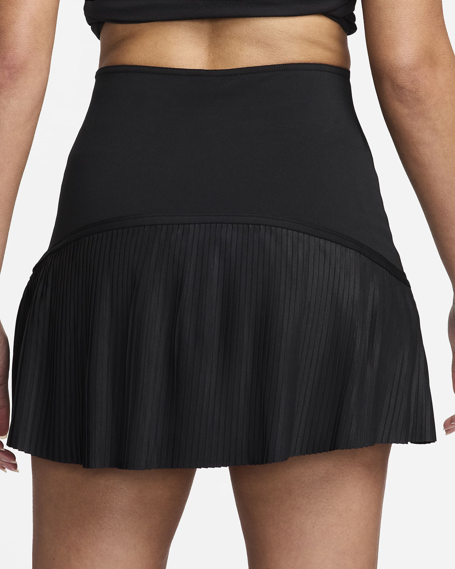 Nike Advantage Women's Dri-FIT Tennis Skirt - Black/Black/White