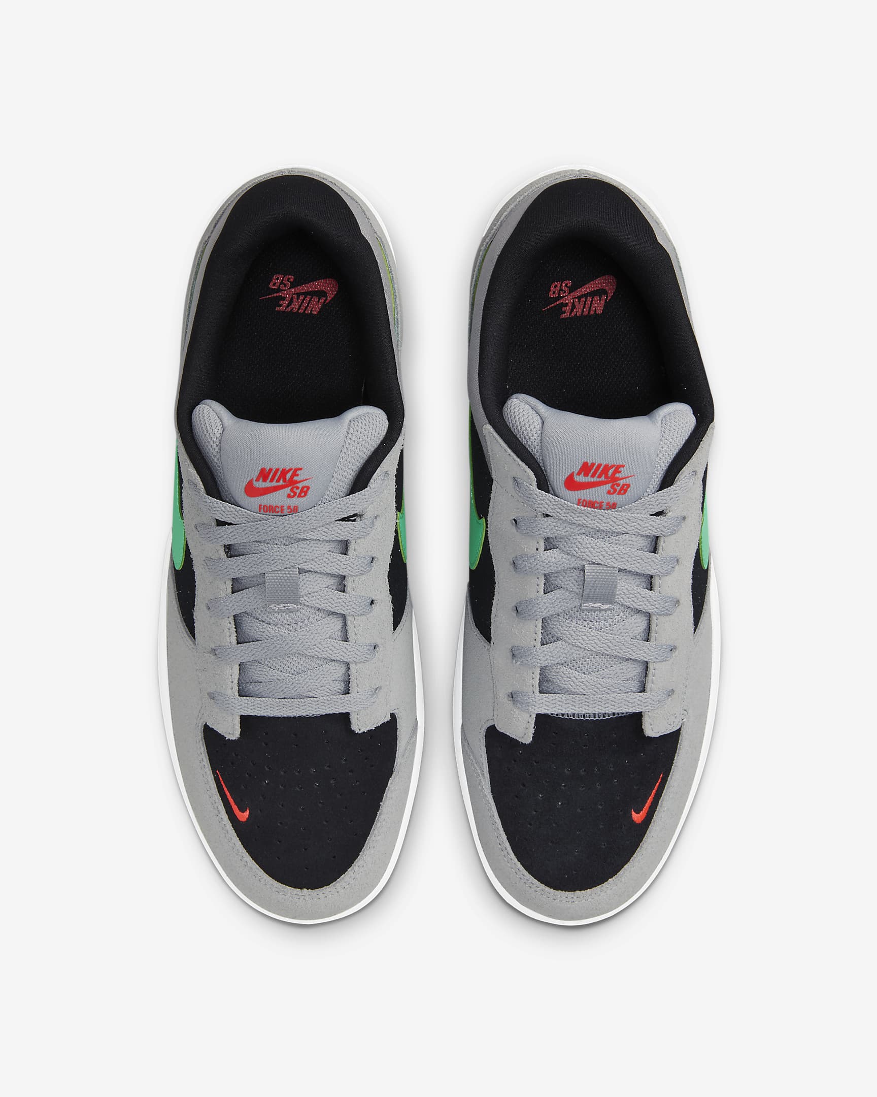 Nike SB Force 58 滑板鞋 - Wolf Grey/黑色/Wolf Grey/Light Menta