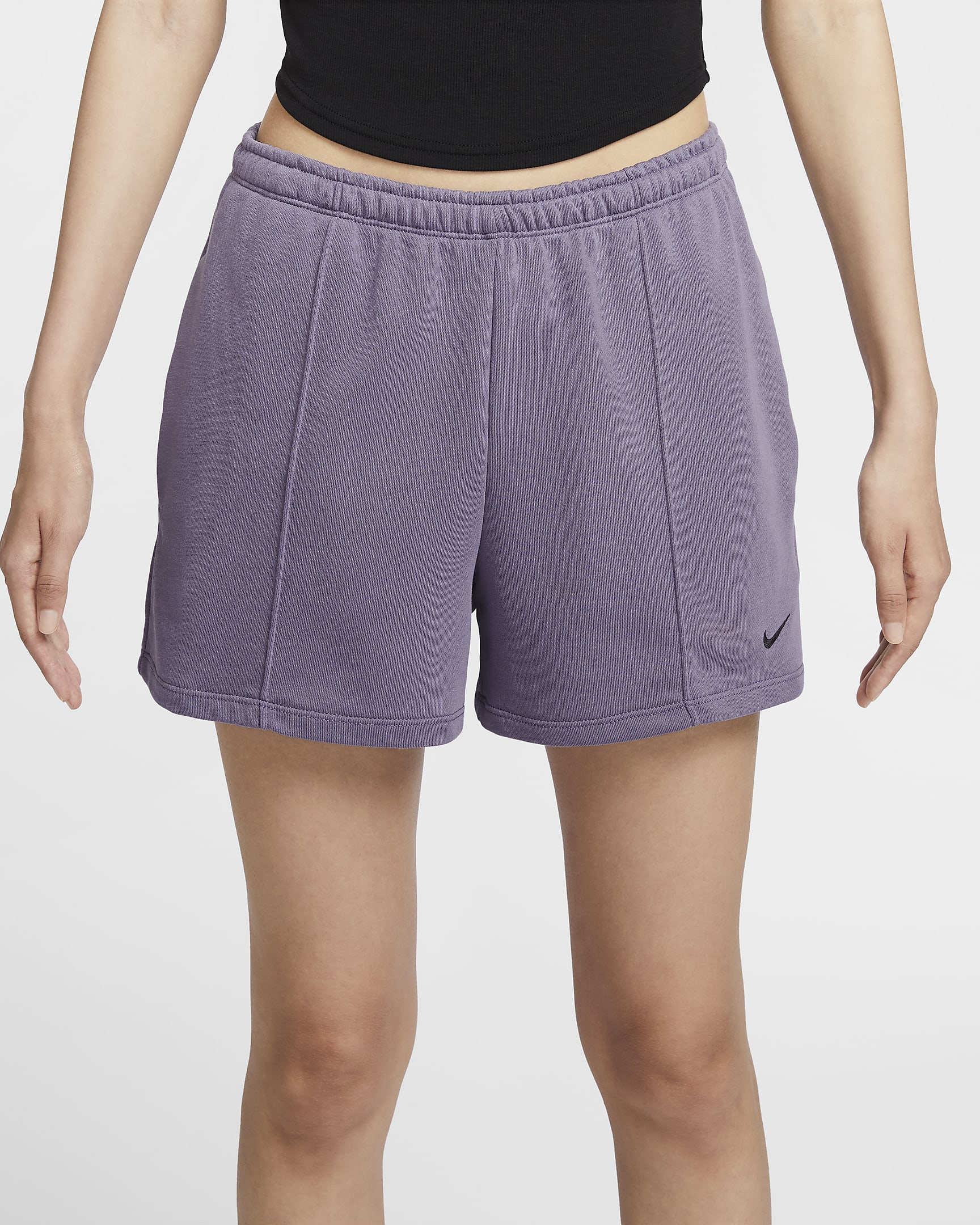 Nike Sportswear Chill Terry Women's Mid-Rise 4" French Terry Shorts - Daybreak/Black