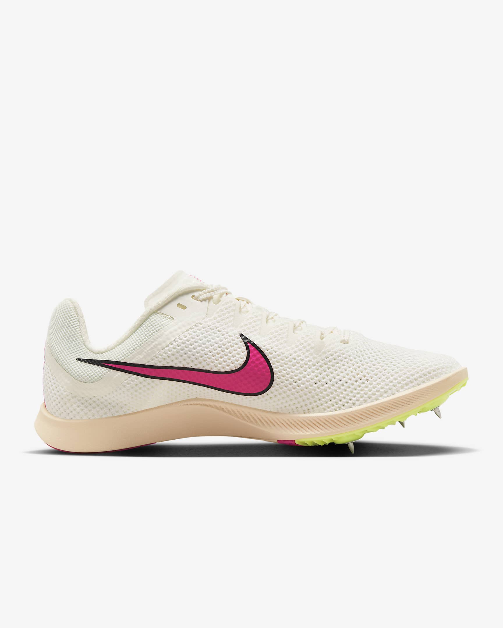 Nike Rival Distance Zapatillas de atletismo de fondo con clavos - Sail/Light Lemon Twist/Guava Ice/Fierce Pink