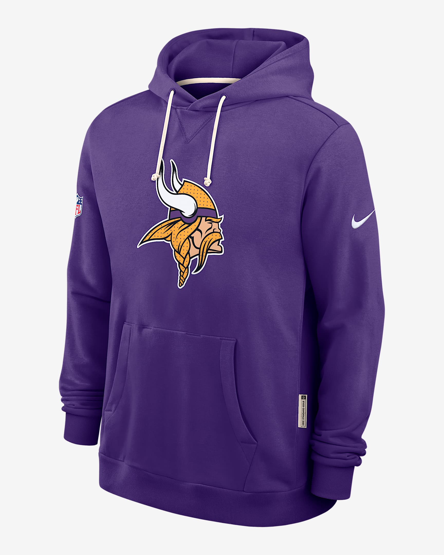 Minnesota Vikings Initial Home Sideline Men's Nike Dri-FIT NFL Pullover Hoodie - Court Purple