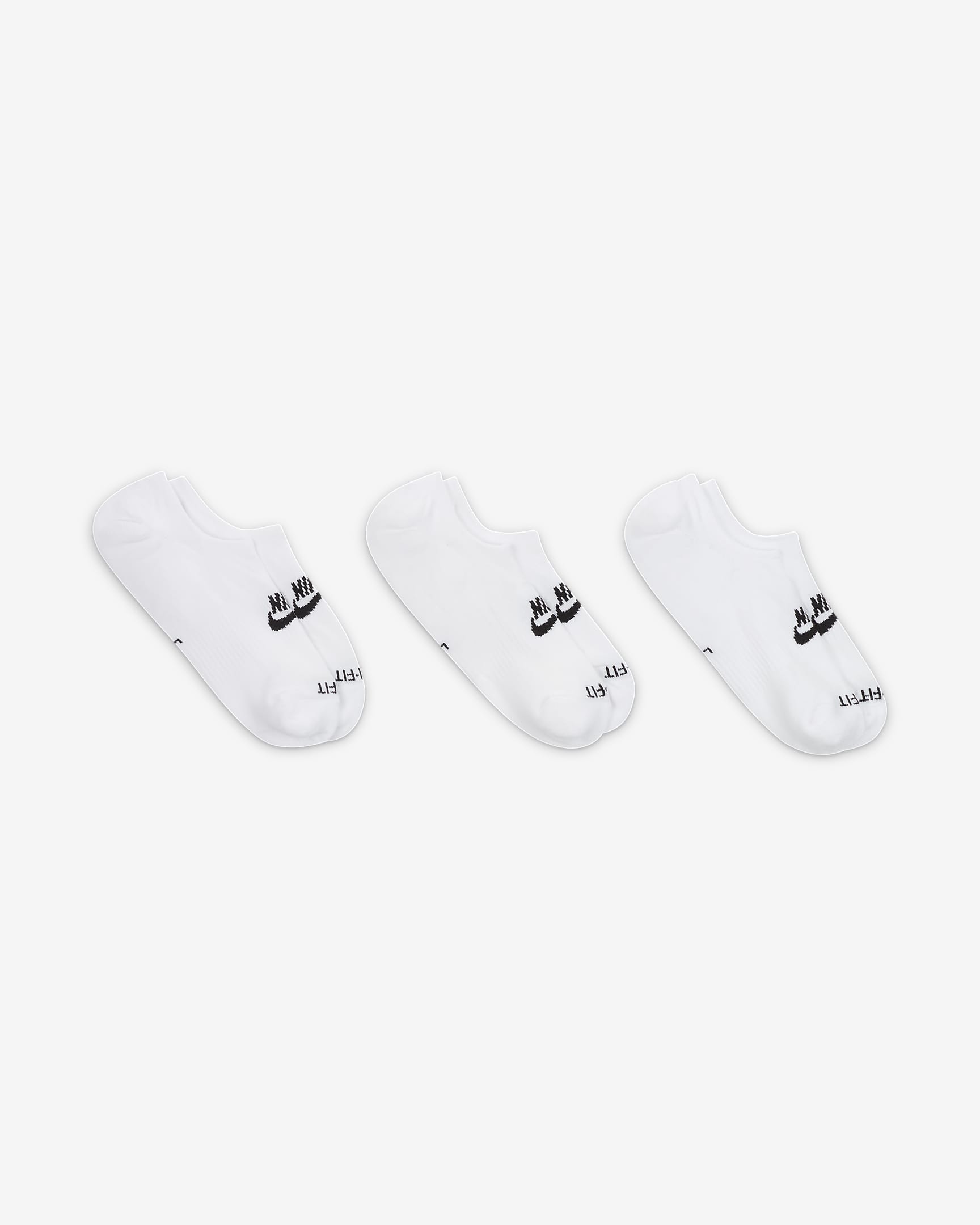 Socquettes Nike Everyday Plus Cushioned - Blanc/Noir