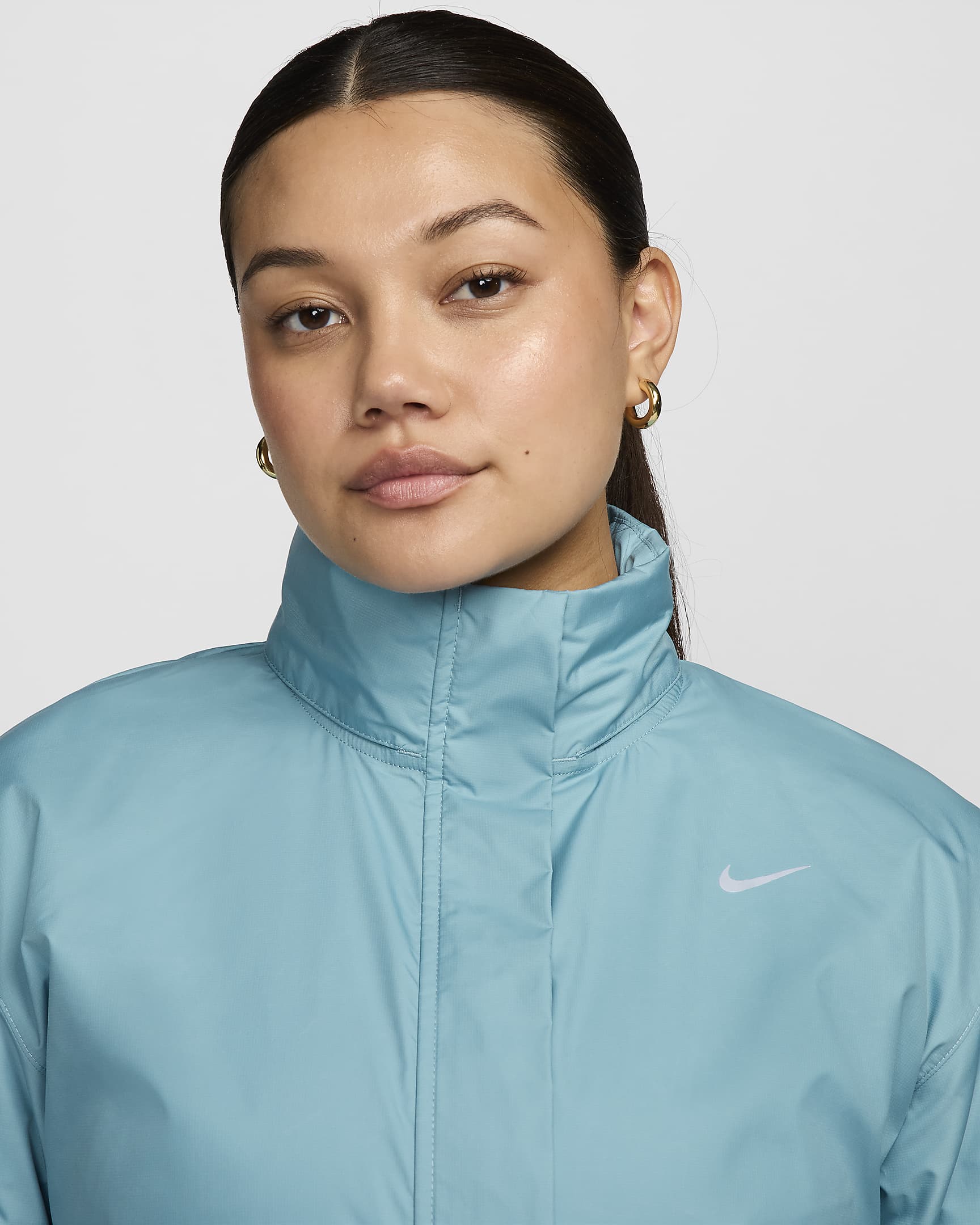 Nike Fast Repel Women's Running Jacket - Denim Turquoise/Black