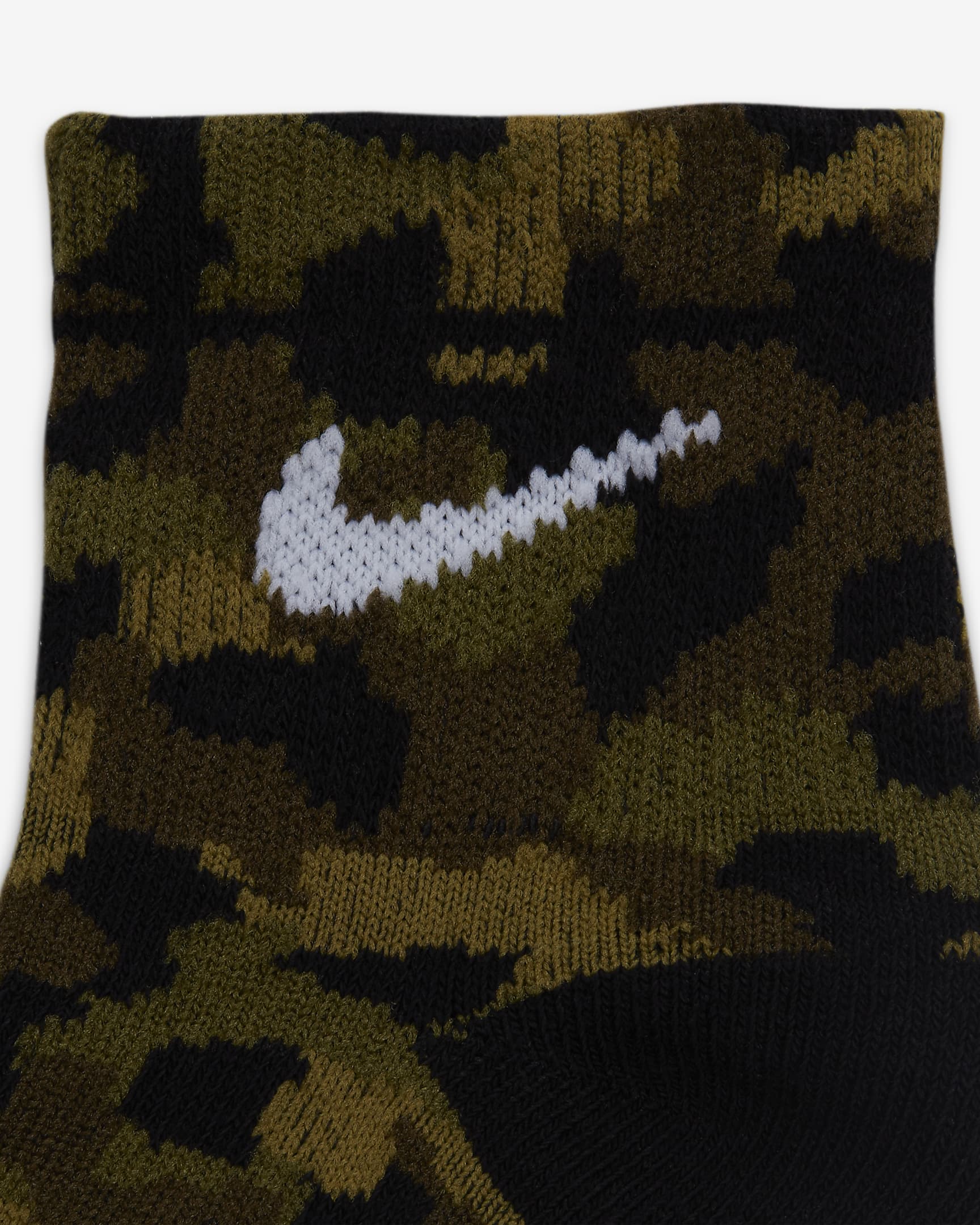 Nike Baby (0-9M) Camo Ankle Socks (6 Pairs) - Black