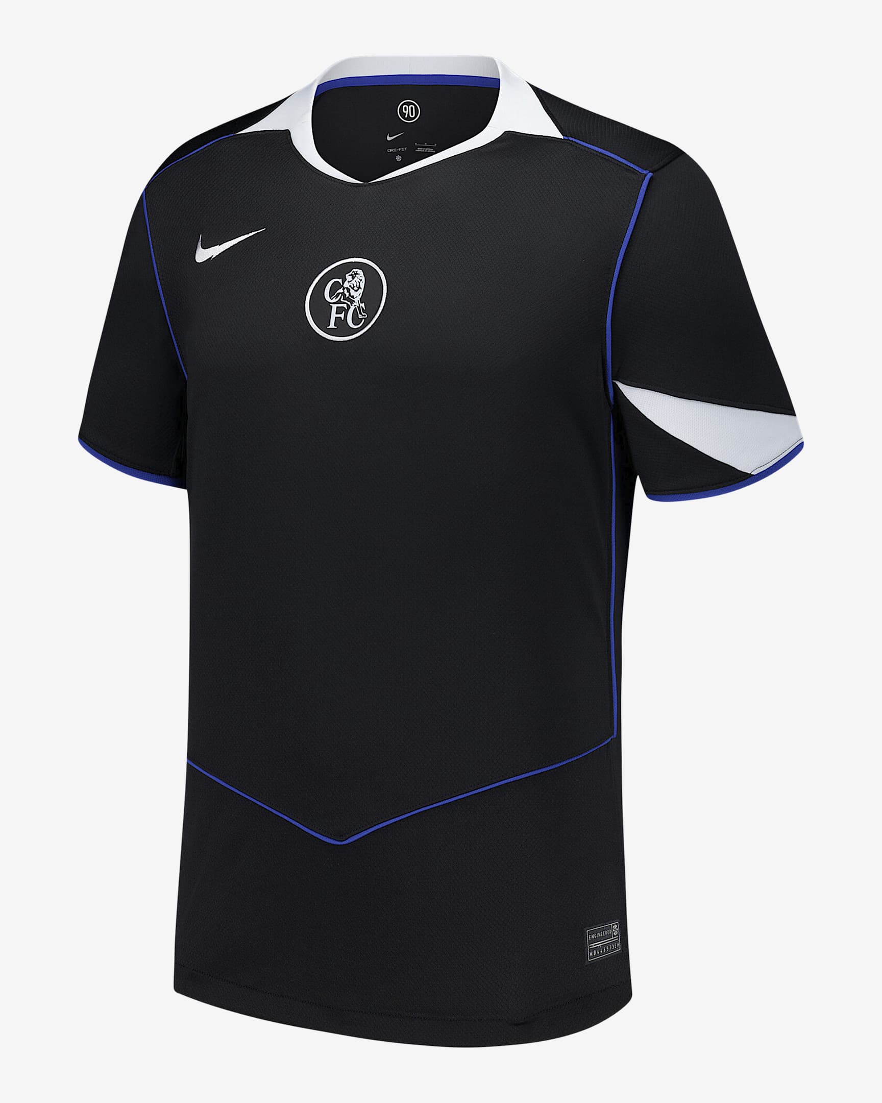 Jersey de fútbol Moisés Caicedo del Chelsea alternativo 2025/26 Stadium Nike Dri-FIT para hombre - Negro