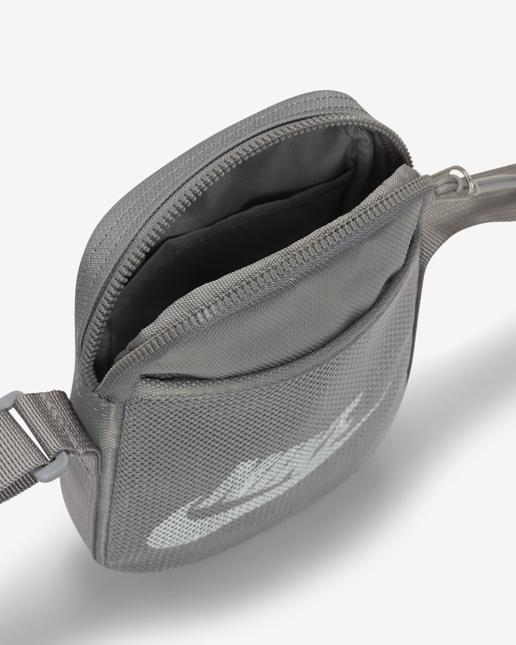 Nike Heritage Cross-Body Bag (Small, 1L) - Particle Grey/Particle Grey/White