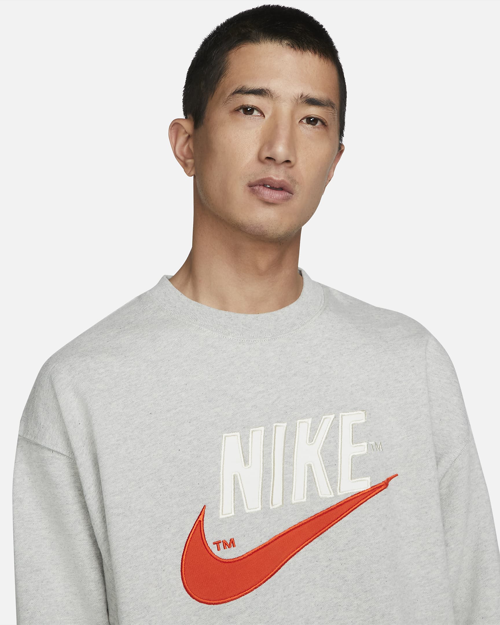 Nike Sportswear Men's French Terry Crew - Grey Heather