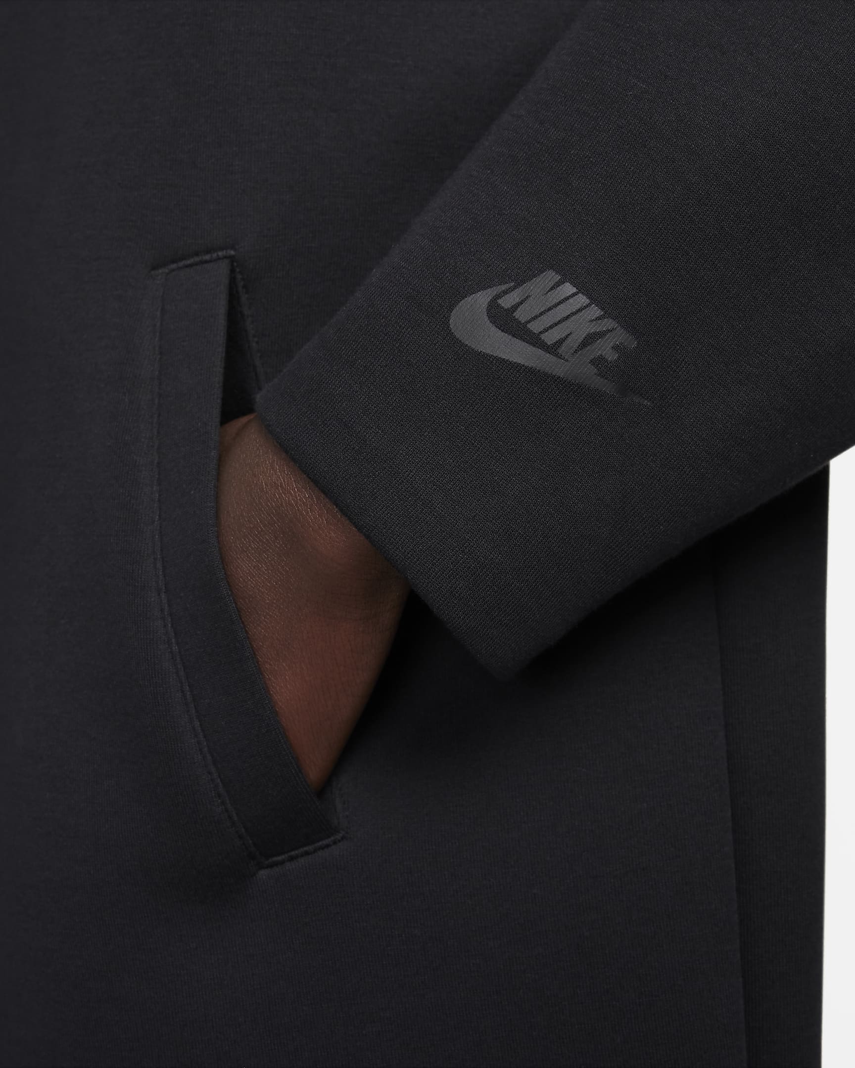 Nike Sportswear Tech Fleece Oversize Duster Jacket für Damen - Schwarz/Schwarz