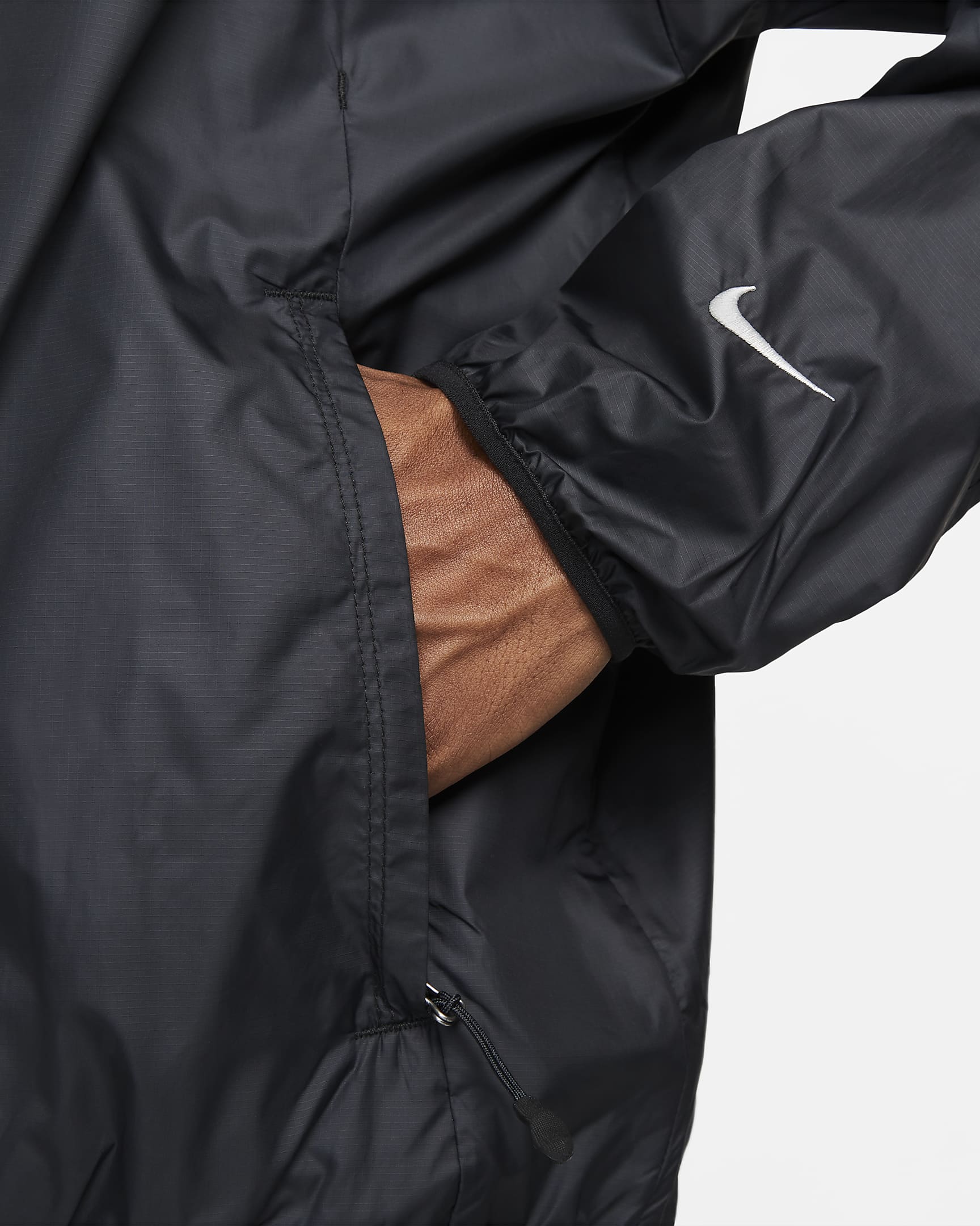 Nike Track Club Men's Storm-FIT Running Jacket - Black/Midnight Navy/Summit White