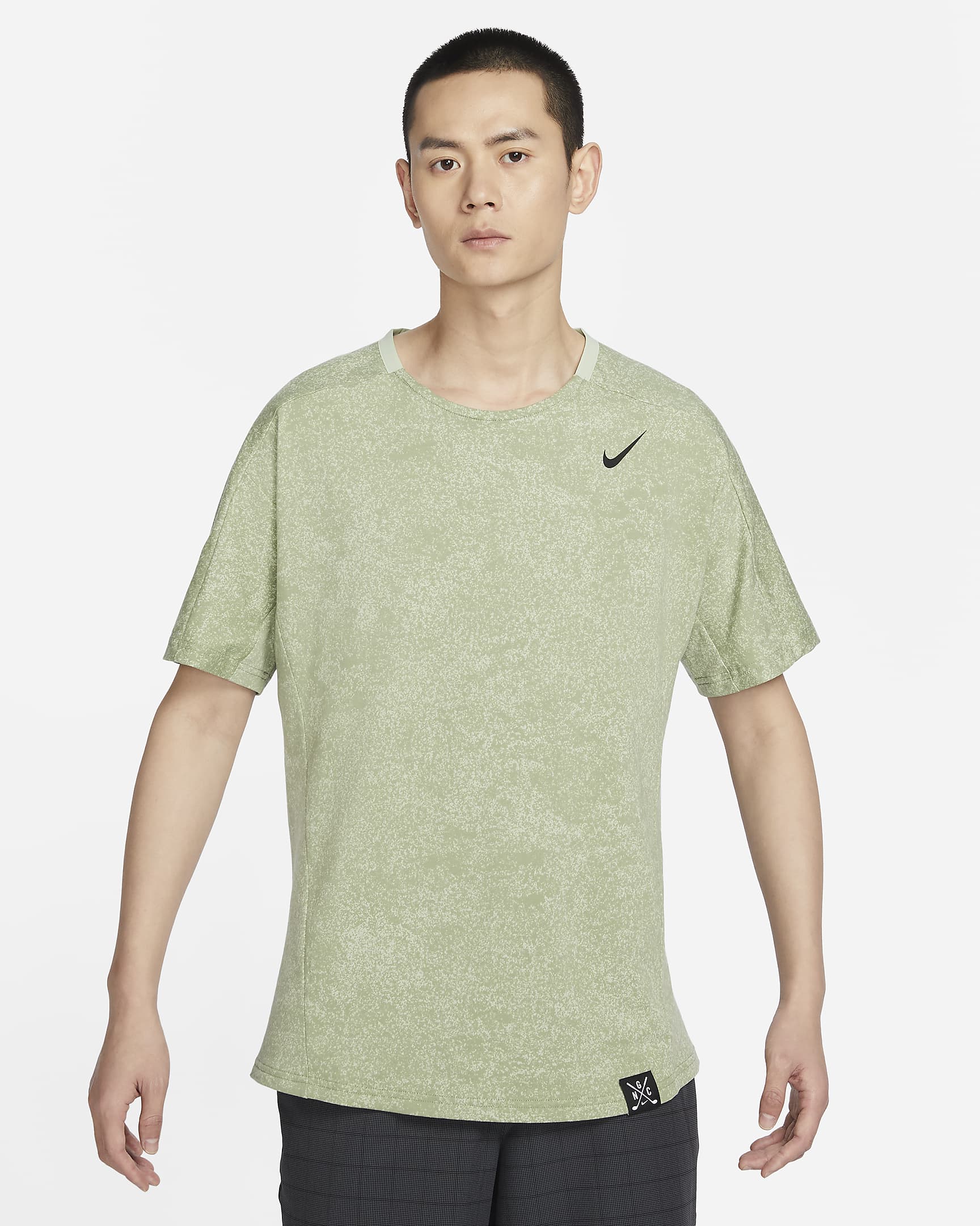 Nike Golf Club 男款高爾夫短袖上衣 - Honeydew/黑色