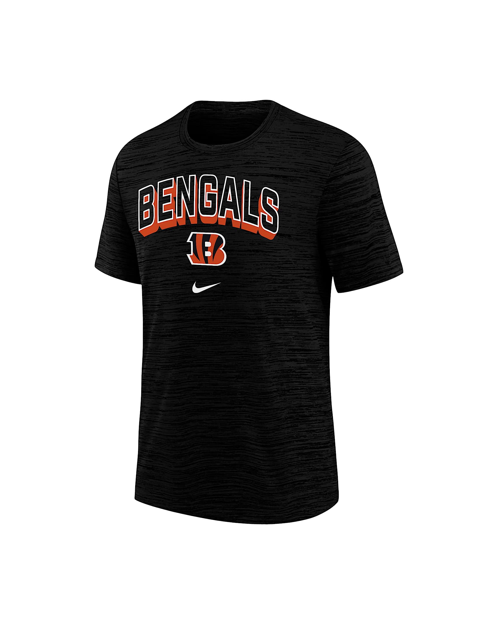 Cincinnati Bengals Sideline Velocity Big Kids’ Nike Dri-FIT NFL T-Shirt - Black