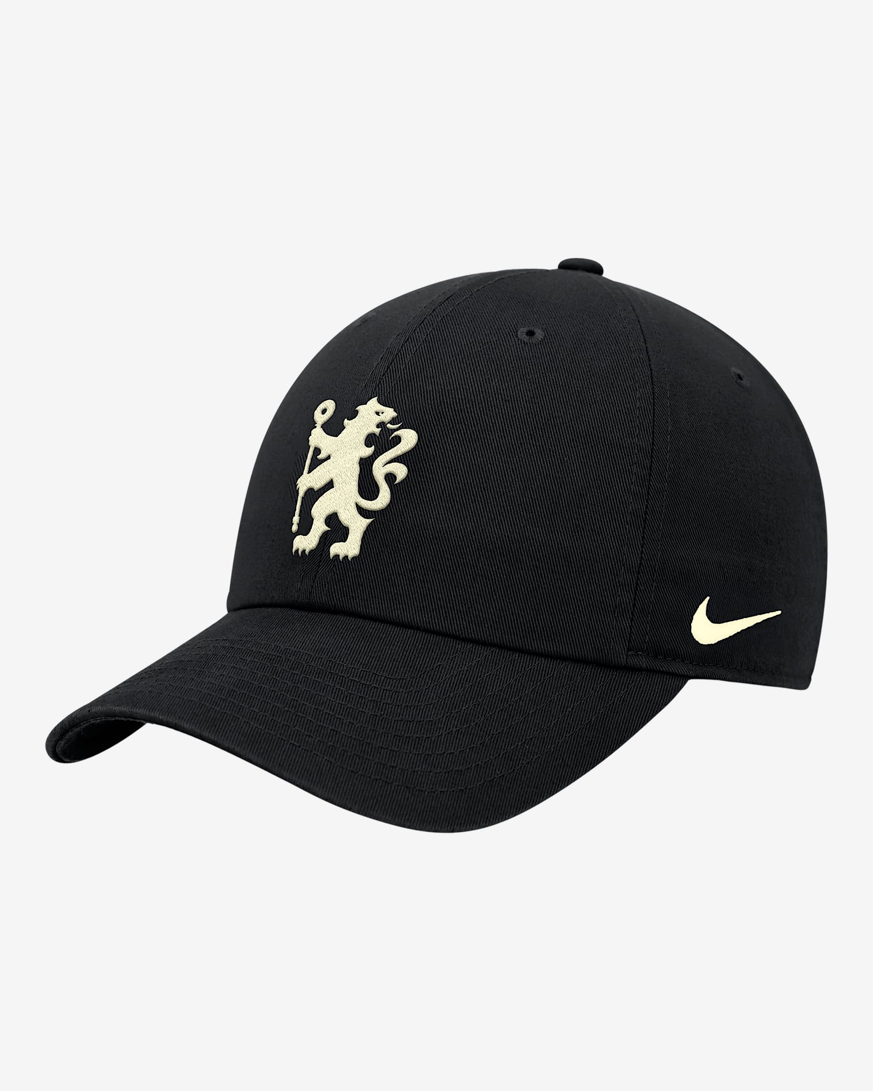 Gorra de fútbol Nike sin estructura Chelsea FC Club - Negro