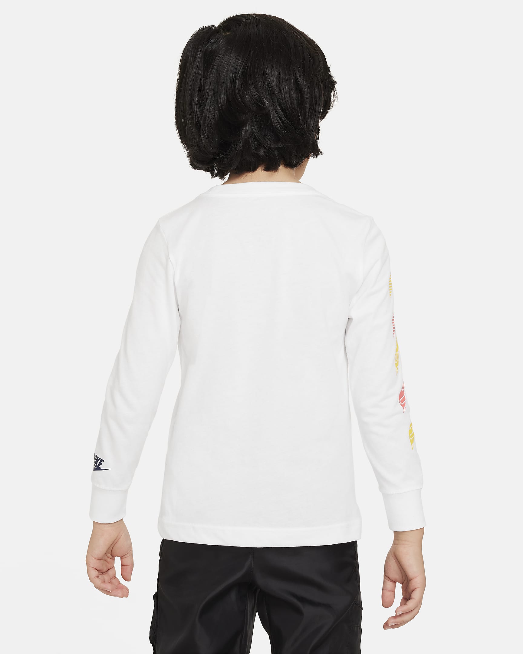 Nike Futura Hazard Tread Long Sleeve Tee Little Kids T-Shirt - White