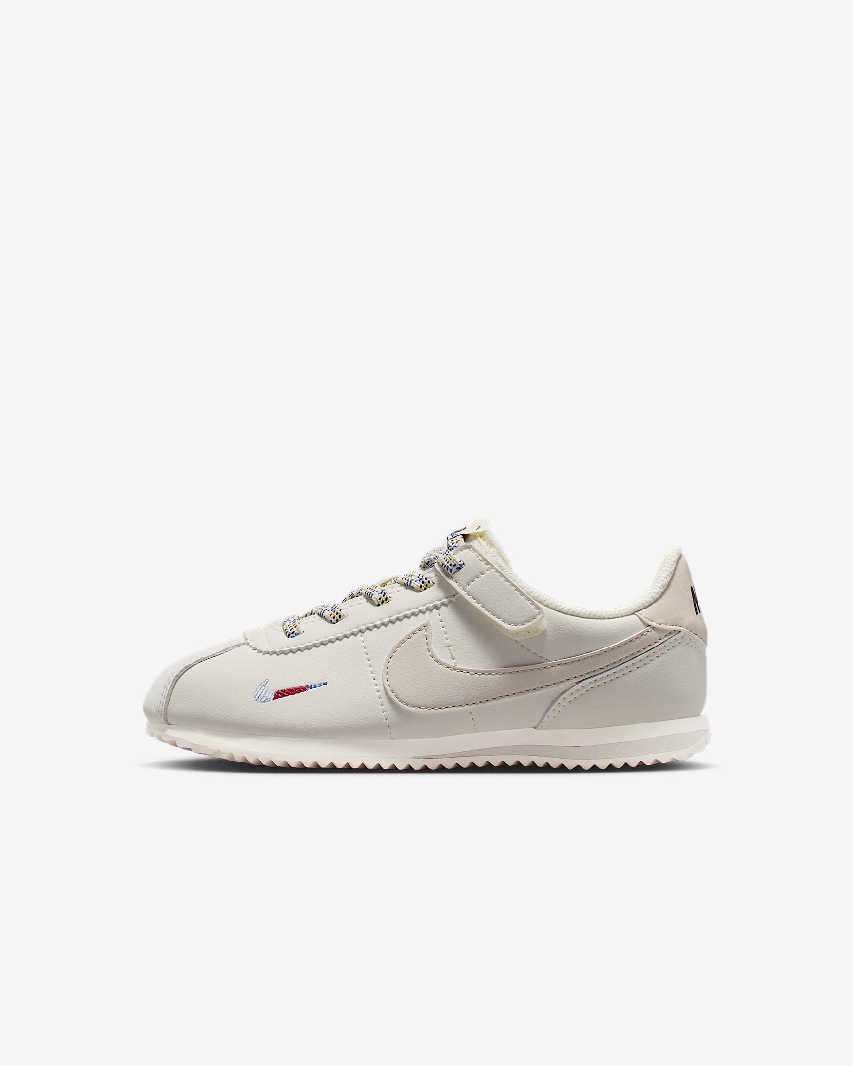 Nike Cortez EasyOn Little Kids' Shoes - Soft Pearl/Comet Blue/Burgundy Crush/Light Orewood Brown