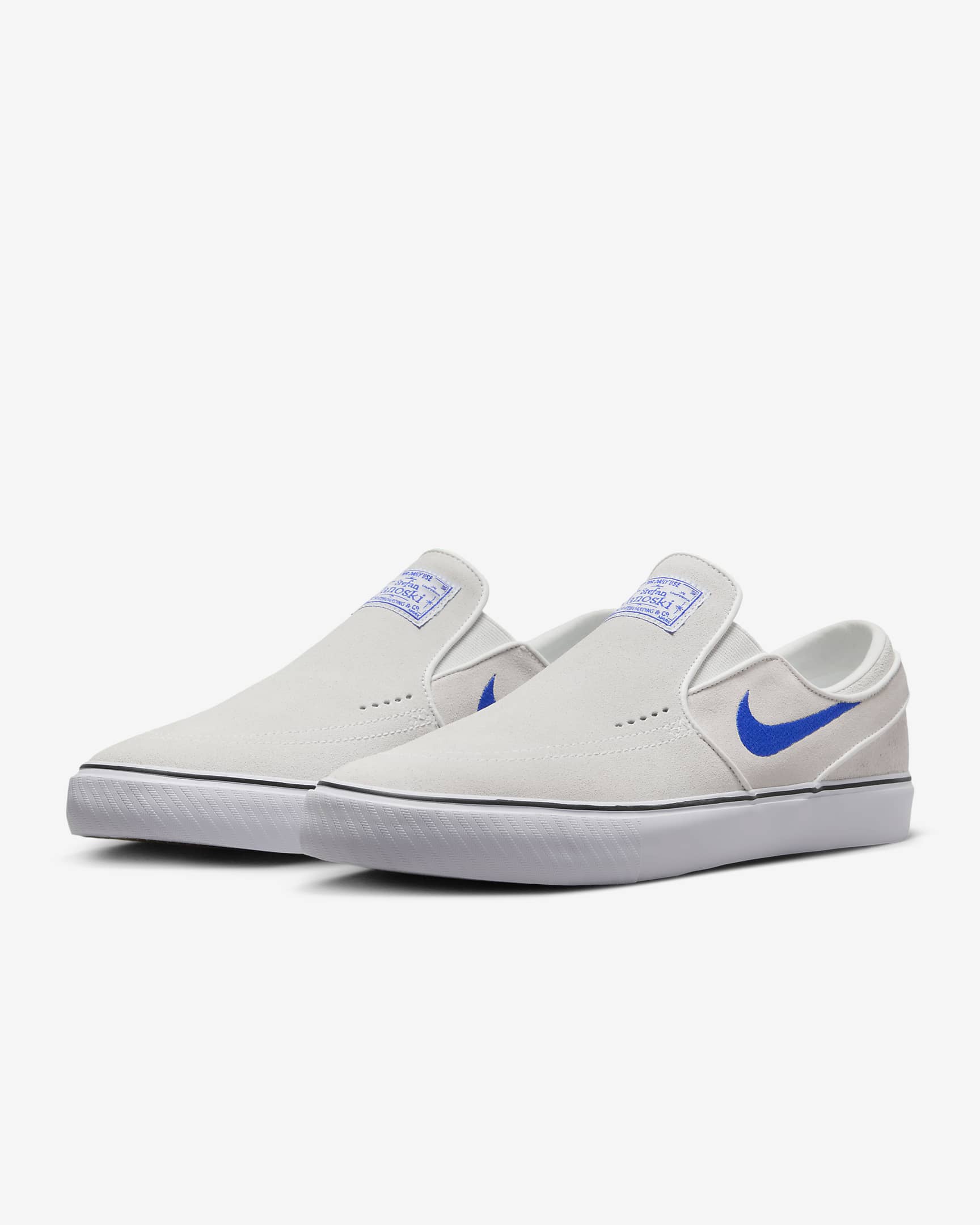 Nike SB Janoski+ Slip 滑板鞋 - Summit White/Summit White/白色/Hyper Royal